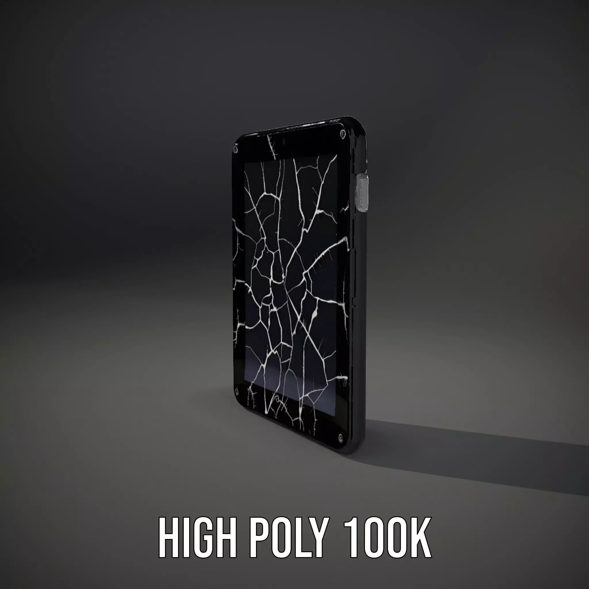 Cracked Screen Tablet Model Pack Low-poly 3D model_10