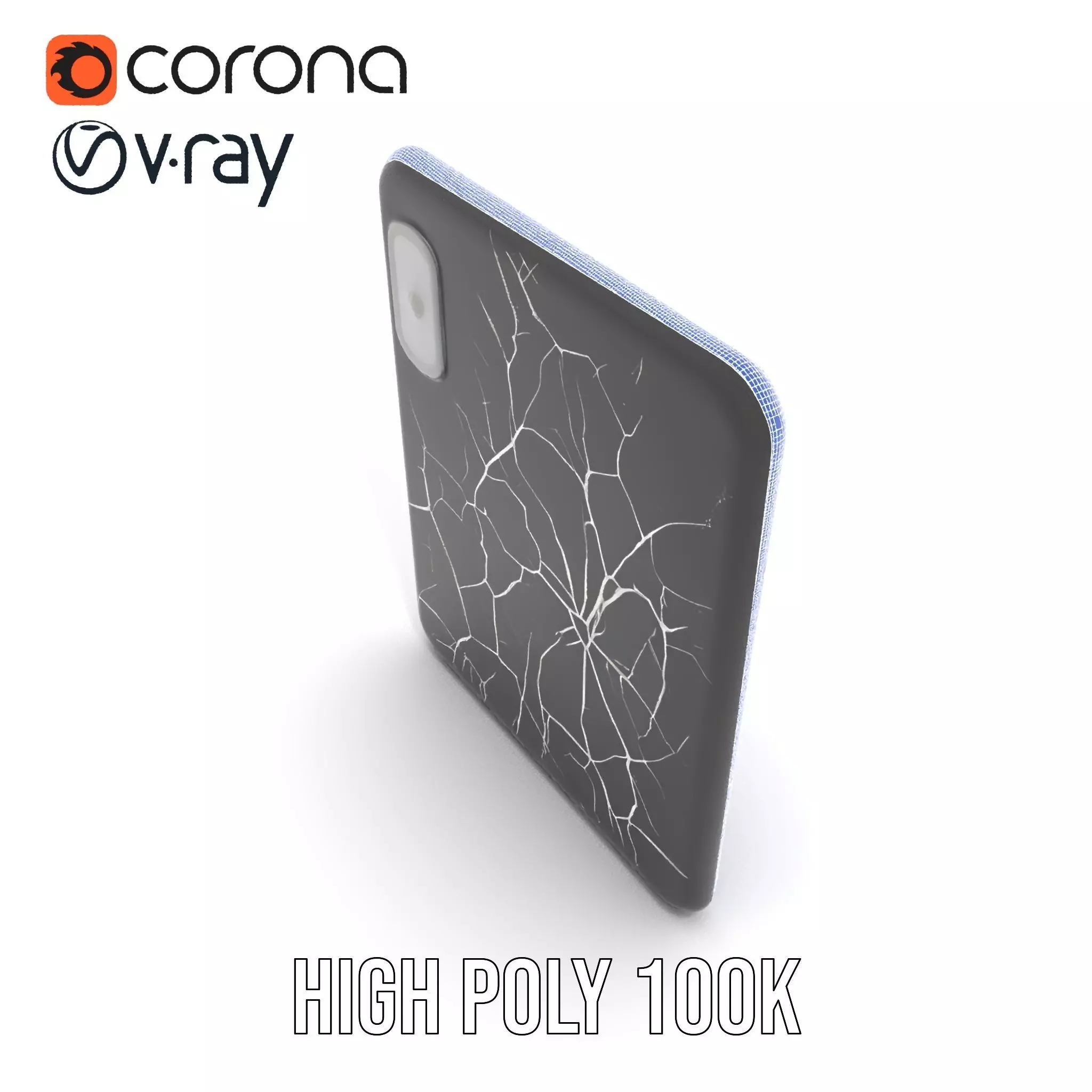 Cracked Screen Tablet Model Pack Low-poly 3D model_33