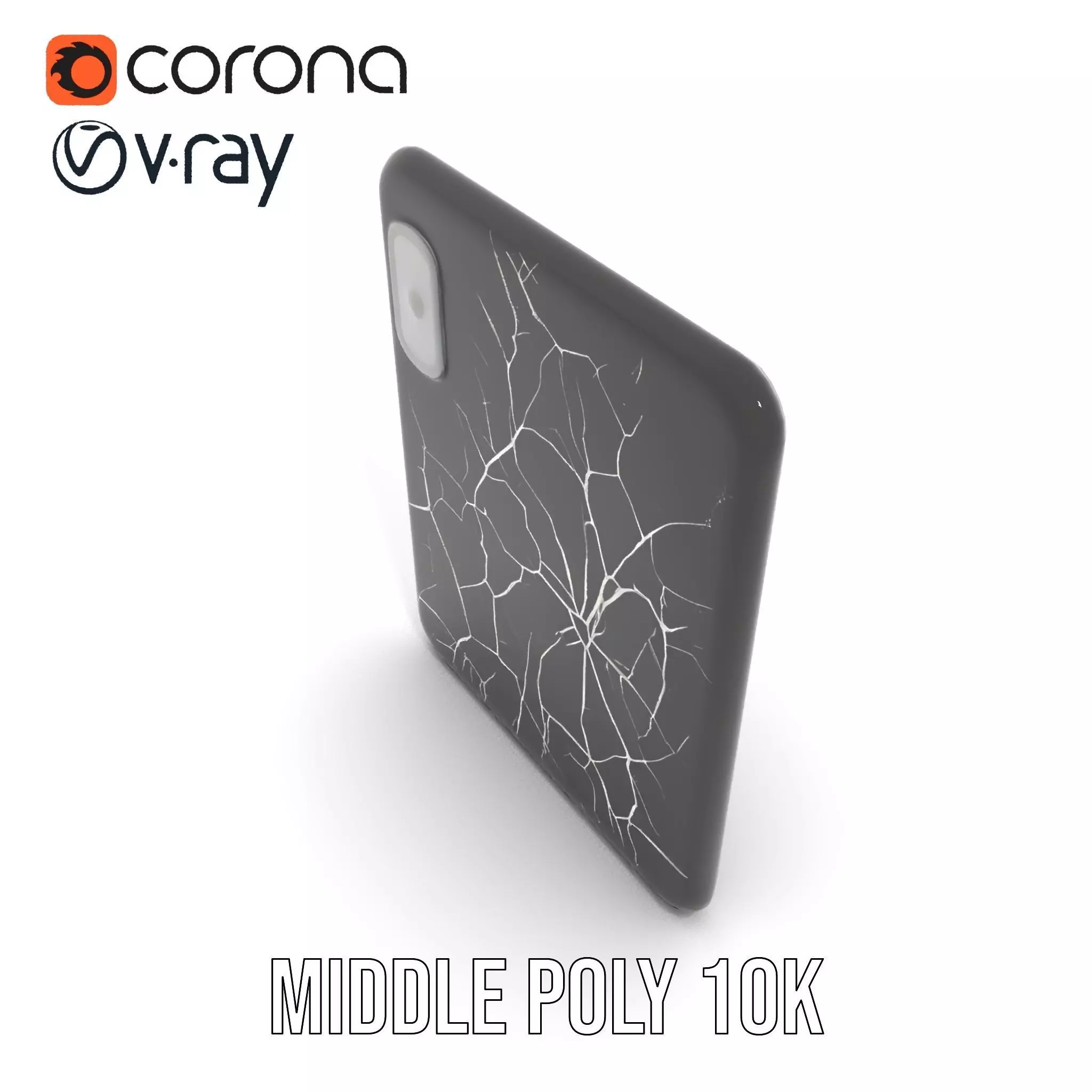 Cracked Screen Tablet Model Pack Low-poly 3D model_6