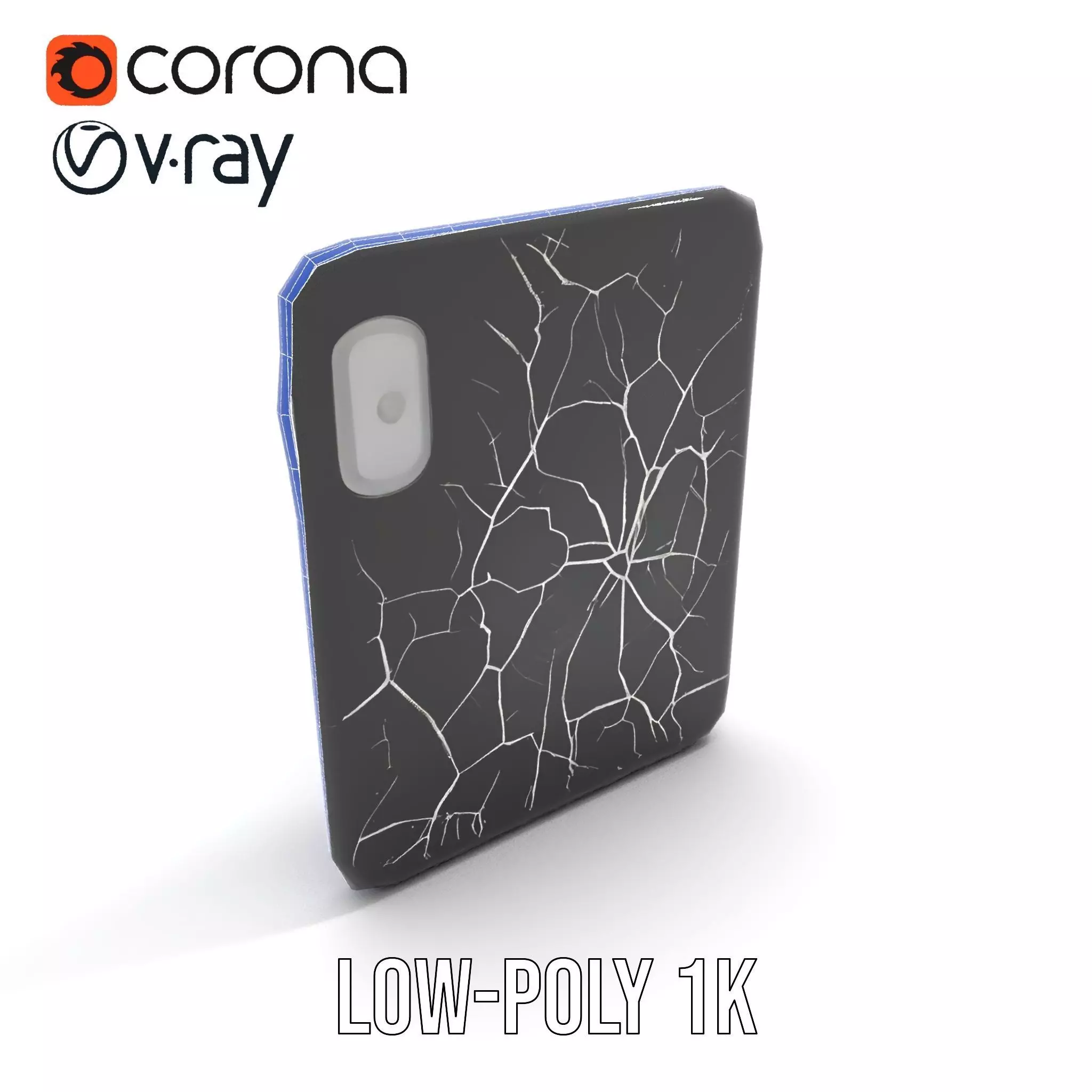 Cracked Screen Tablet Model Pack Low-poly 3D model_15