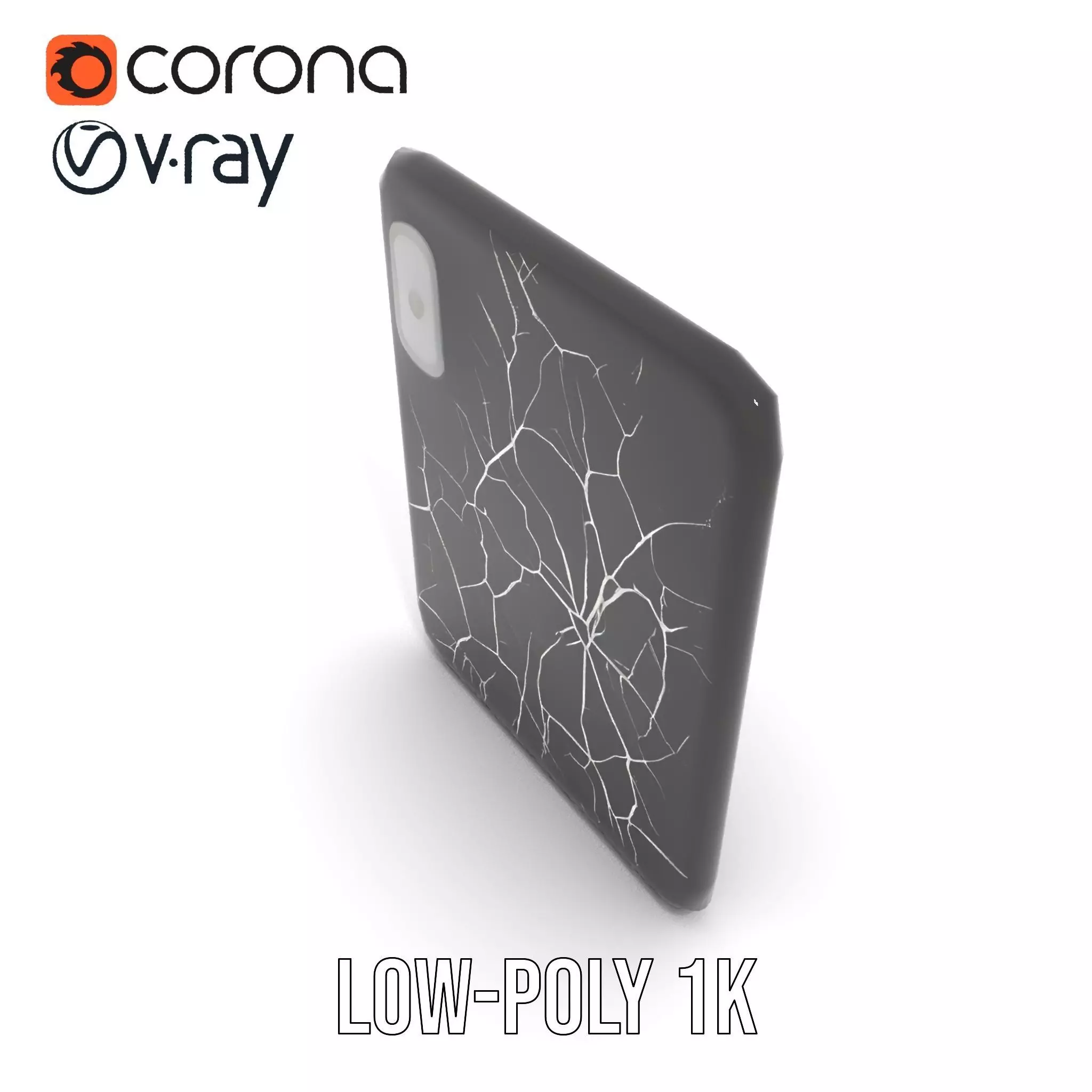 Cracked Screen Tablet Model Pack Low-poly 3D model_12