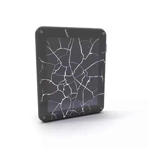 Cracked Screen Tablet Model Pack Low-poly 3D model