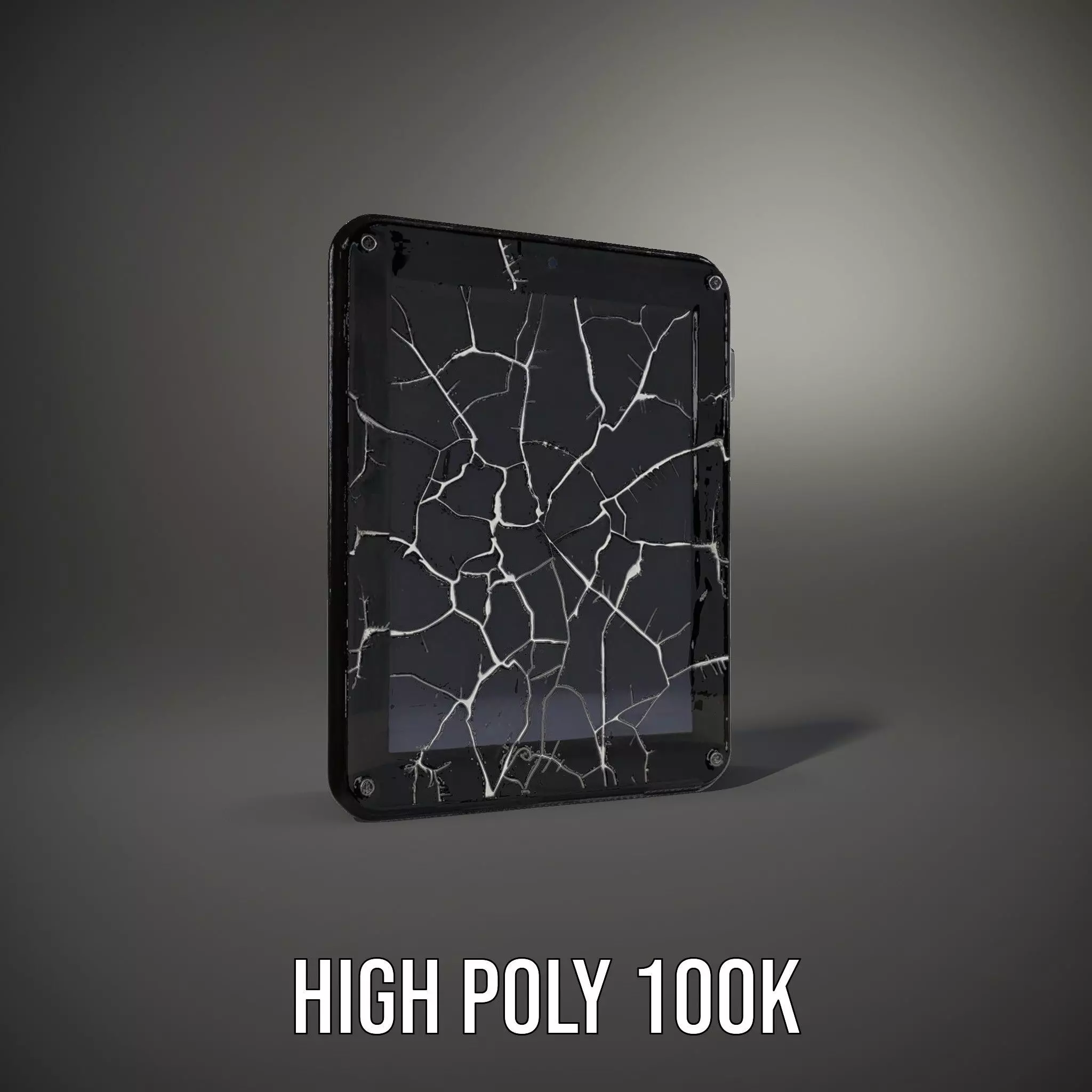 Cracked Screen Tablet Model Pack Low-poly 3D model_13