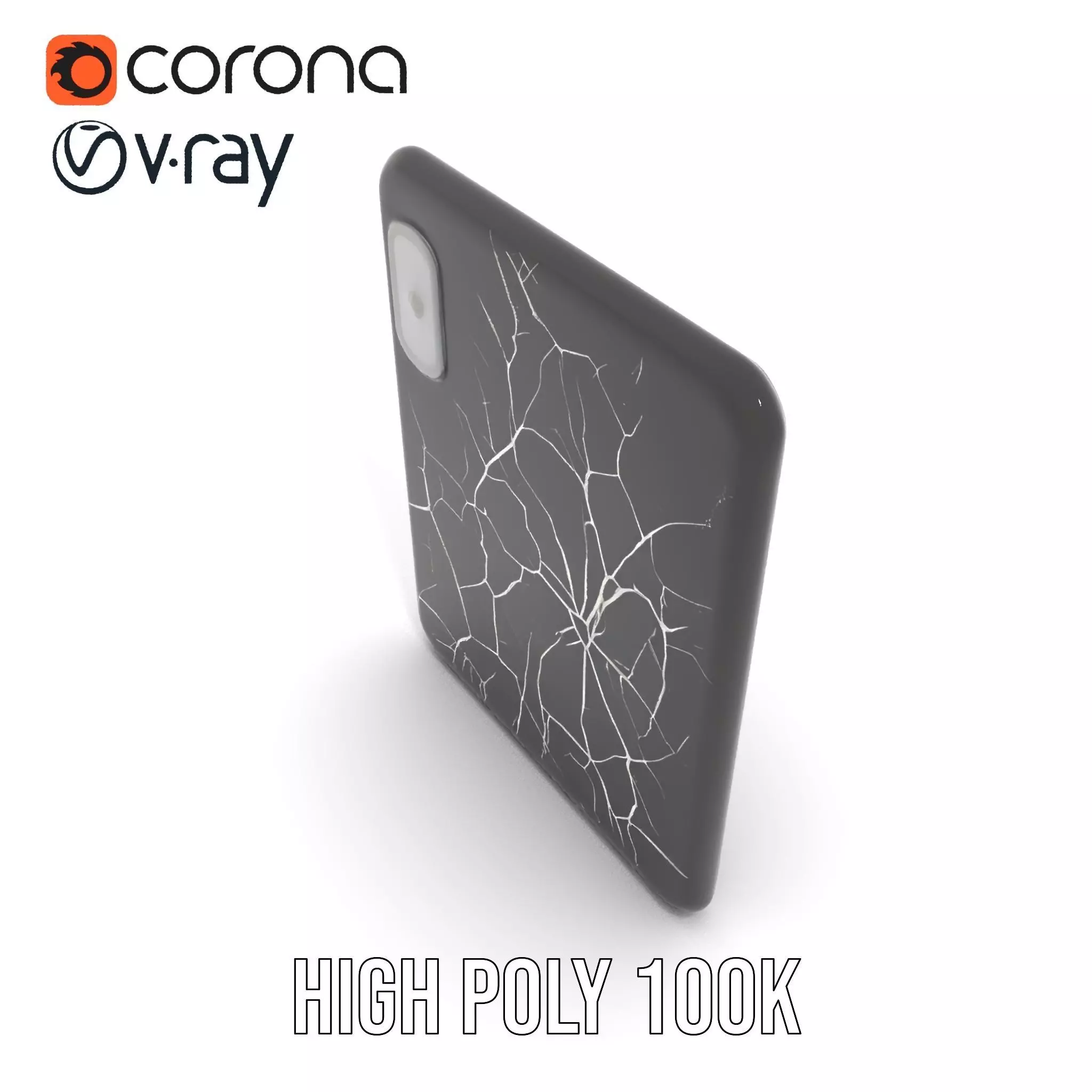 Cracked Screen Tablet Model Pack Low-poly 3D model_32
