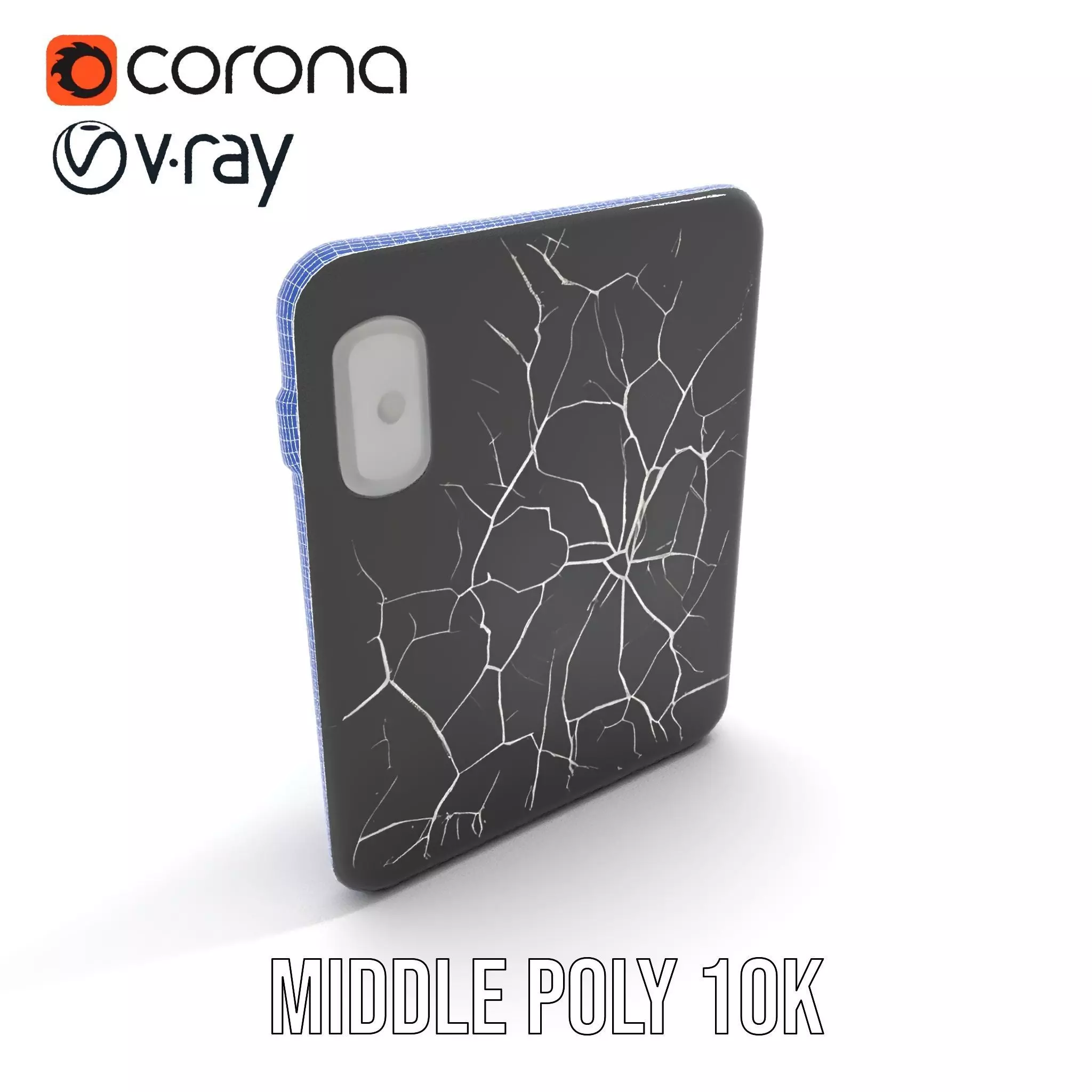 Cracked Screen Tablet Model Pack Low-poly 3D model_25