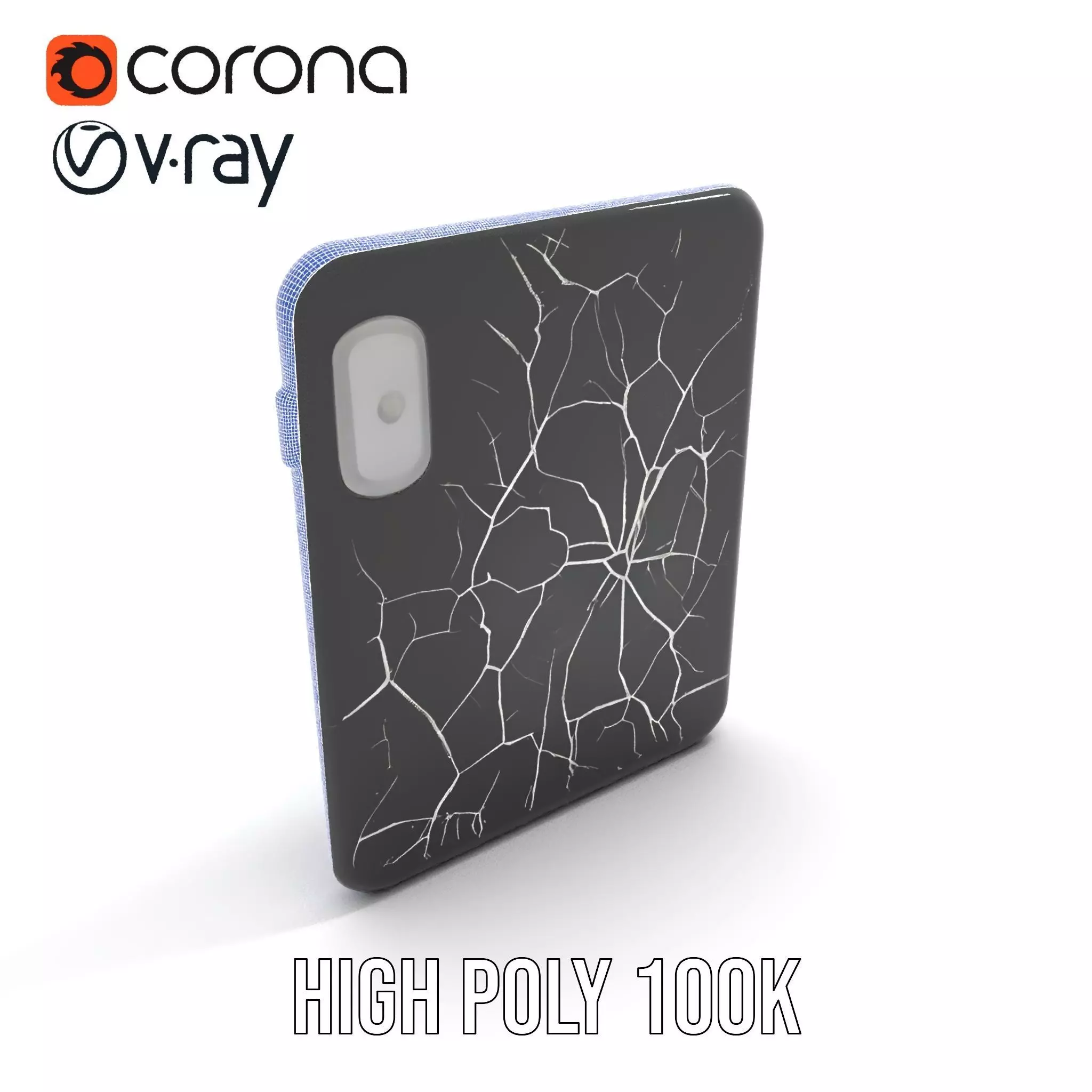 Cracked Screen Tablet Model Pack Low-poly 3D model_18