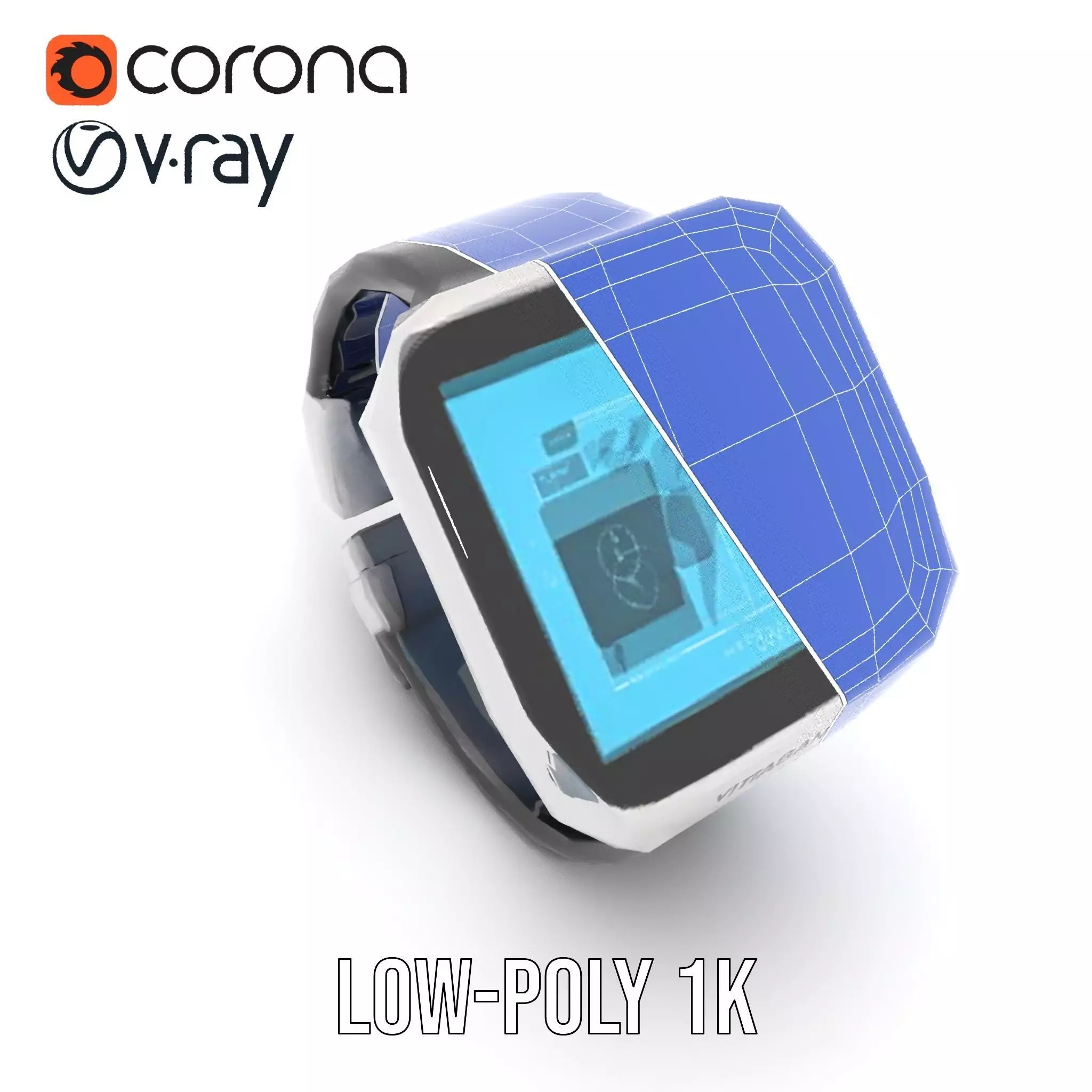 VitaScan Smartwatch Model Pack Low-poly 3D model_23