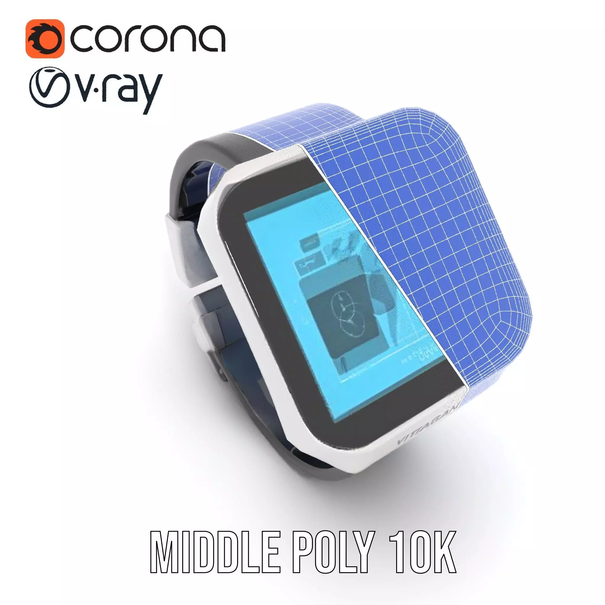 VitaScan Smartwatch Model Pack Low-poly 3D model_11