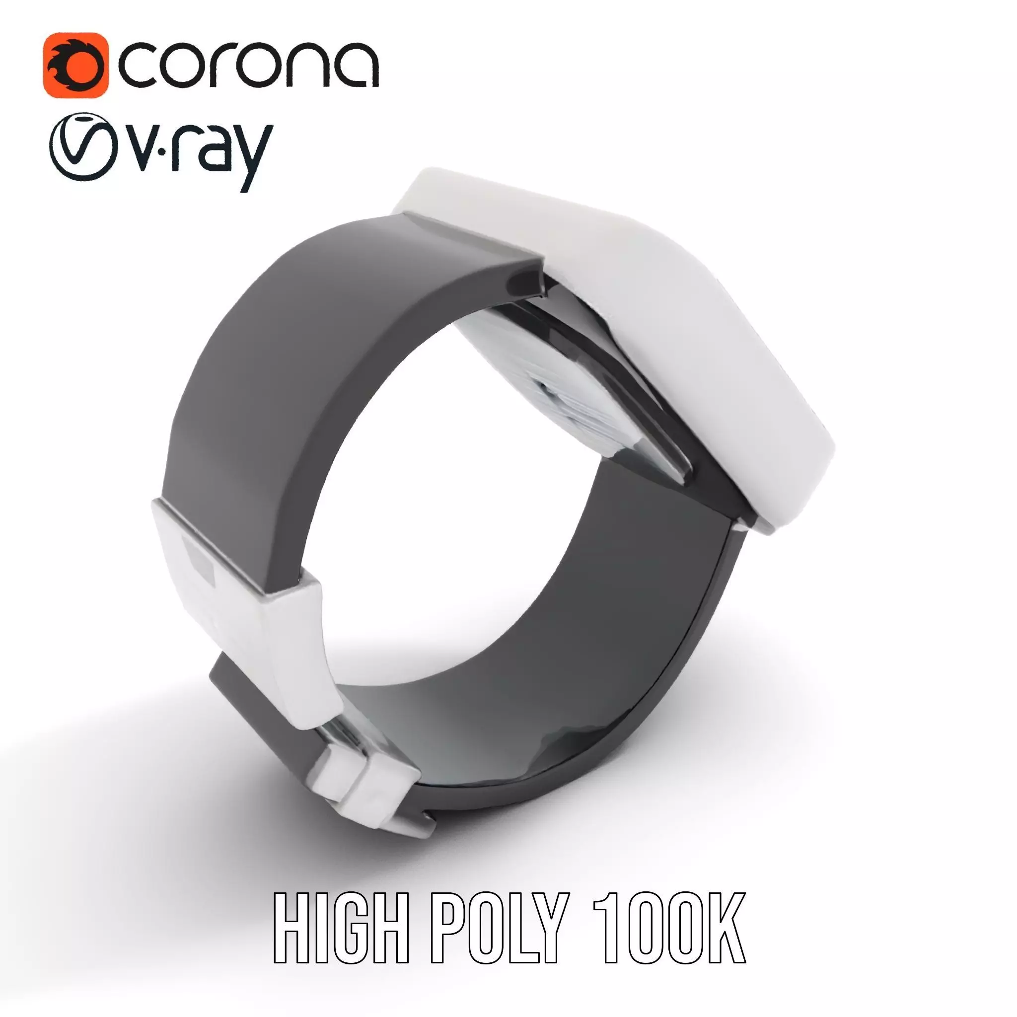 VitaScan Smartwatch Model Pack Low-poly 3D model_21
