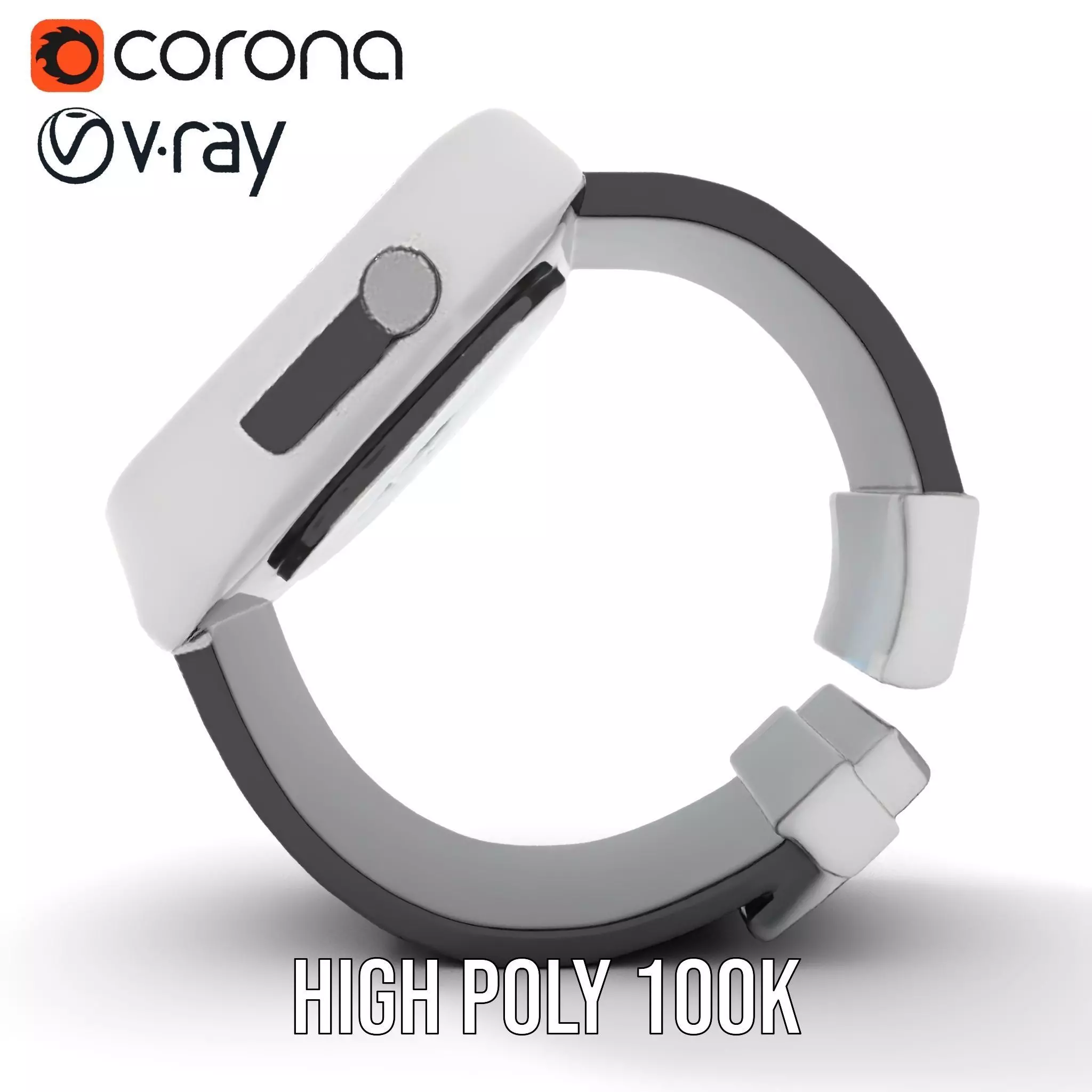 VitaScan Smartwatch Model Pack Low-poly 3D model_15