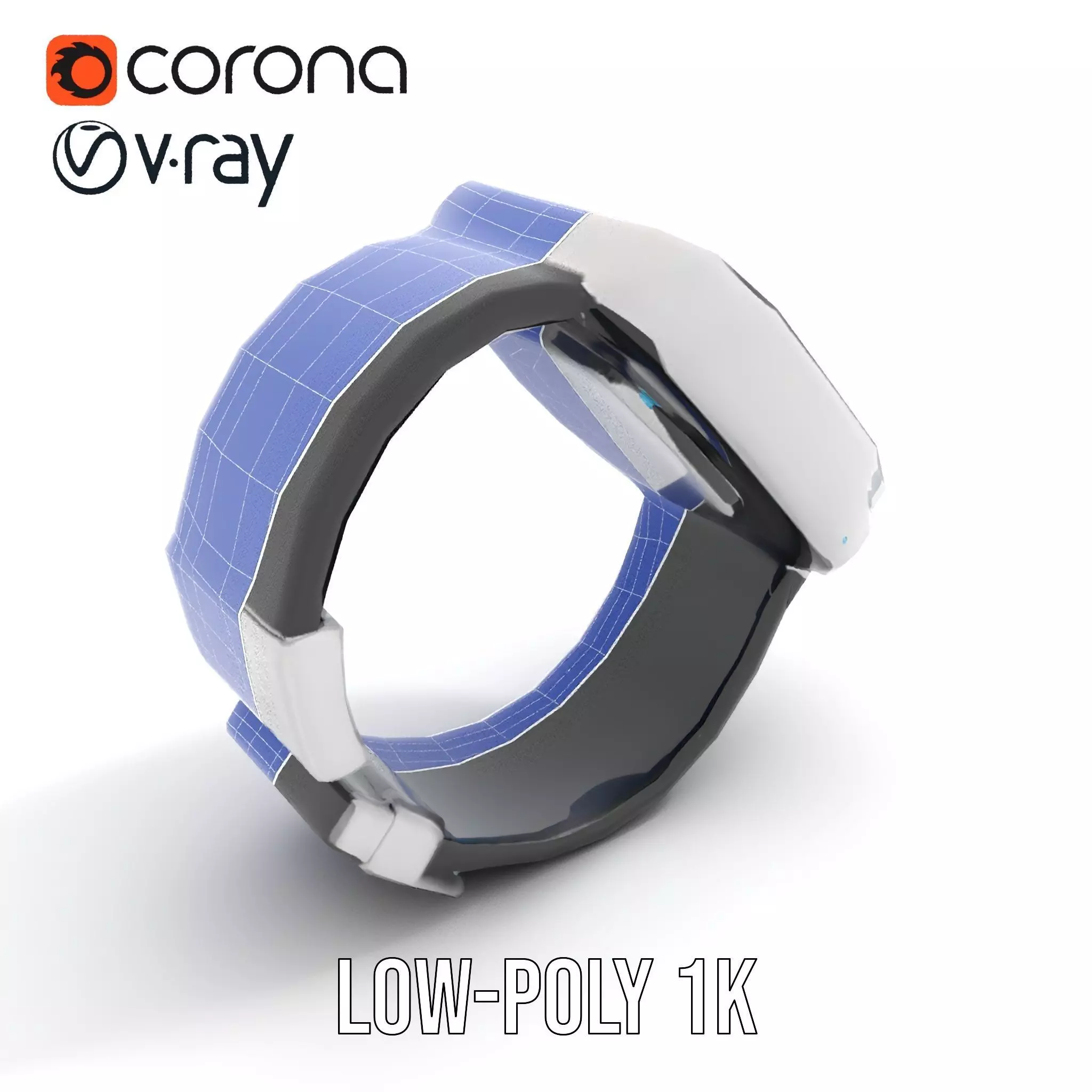 VitaScan Smartwatch Model Pack Low-poly 3D model_28