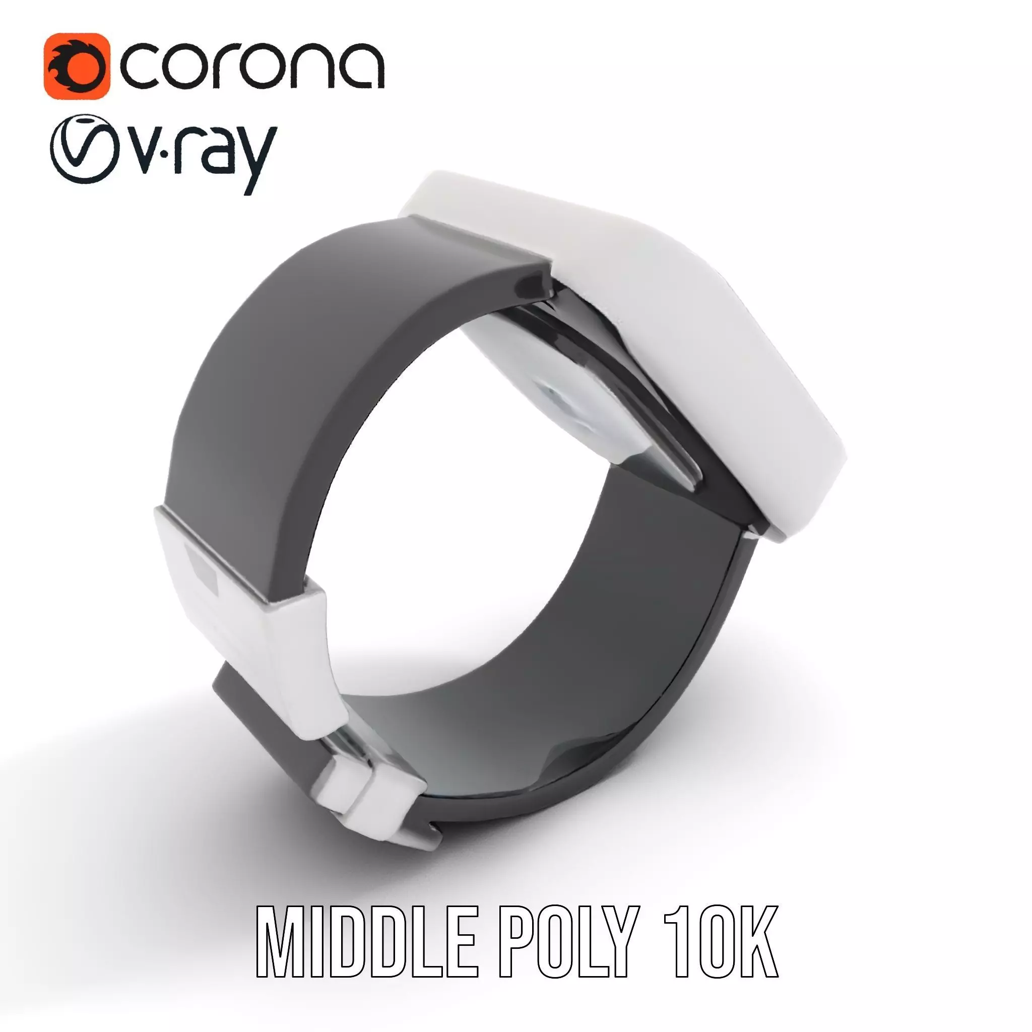 VitaScan Smartwatch Model Pack Low-poly 3D model_16