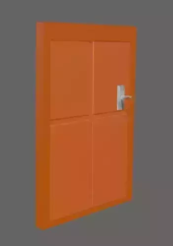 Bedroom Door 3D Model 3D model