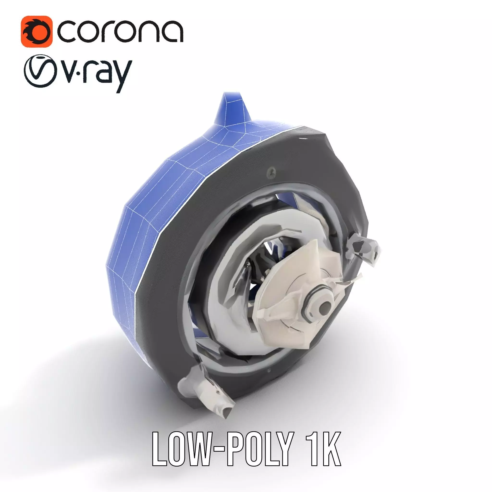 Industrial Valve Component model pack Low-poly 3D model_30