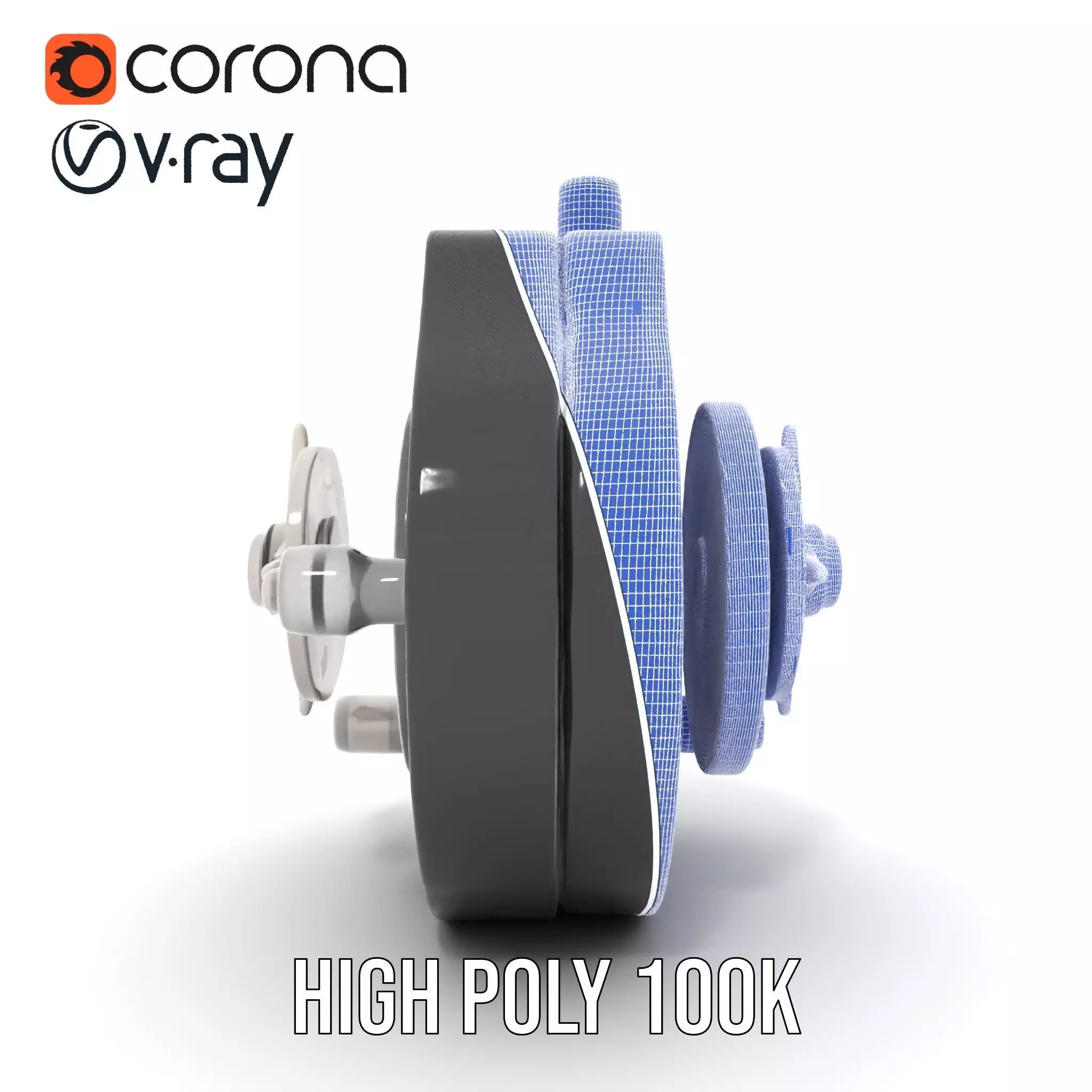 Industrial Valve Component model pack Low-poly 3D model_31