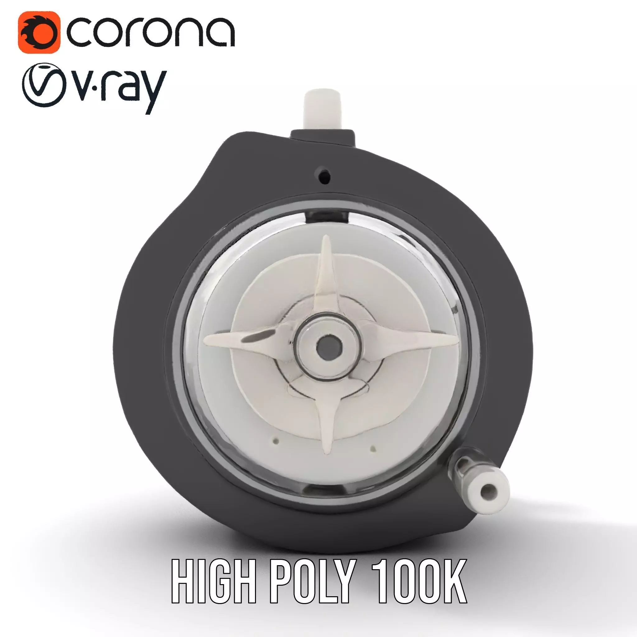 Industrial Valve Component model pack Low-poly 3D model_15