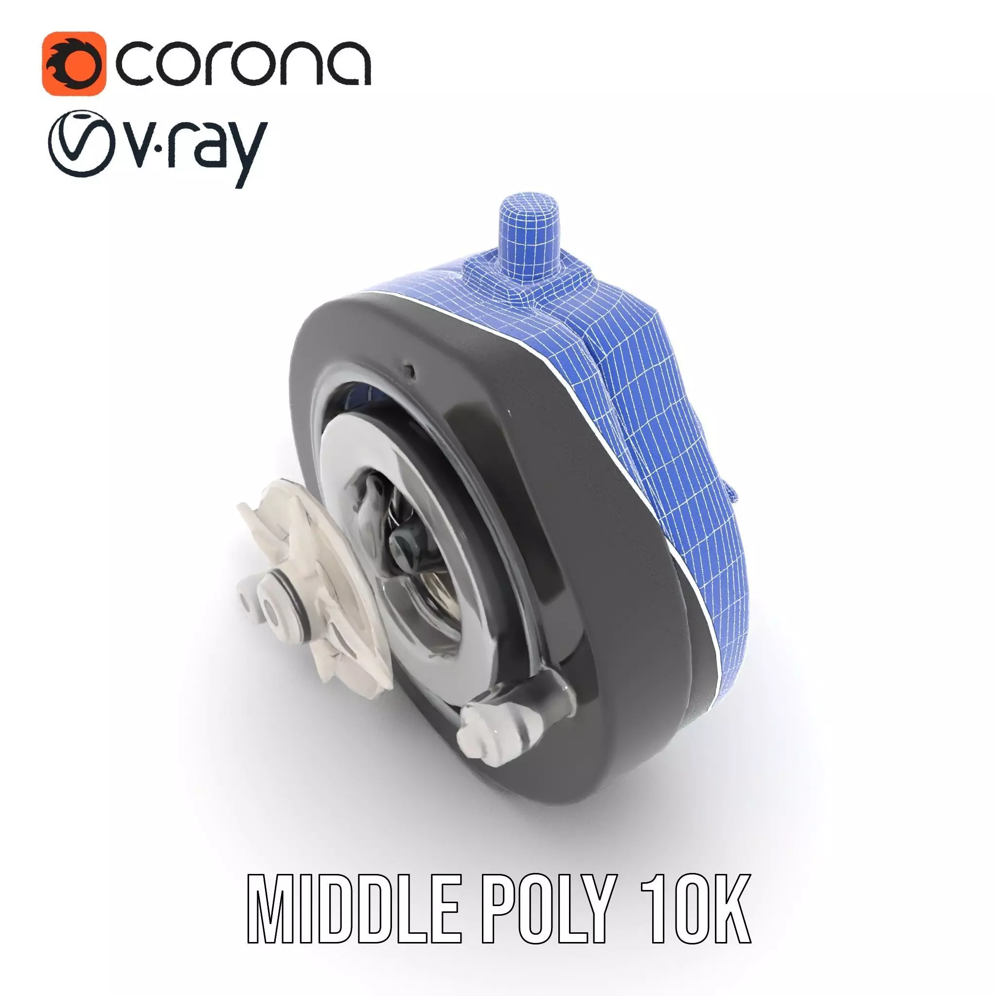 Industrial Valve Component model pack Low-poly 3D model_13