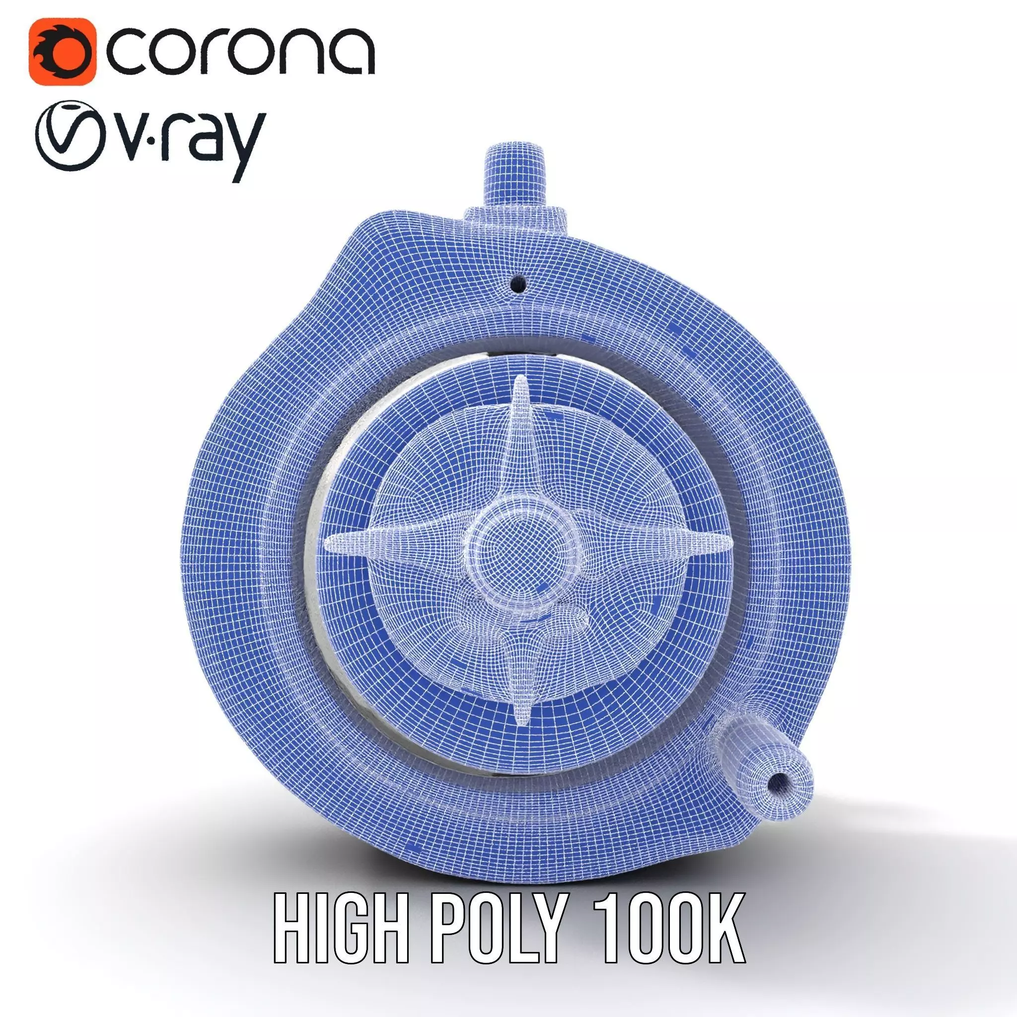 Industrial Valve Component model pack Low-poly 3D model_34