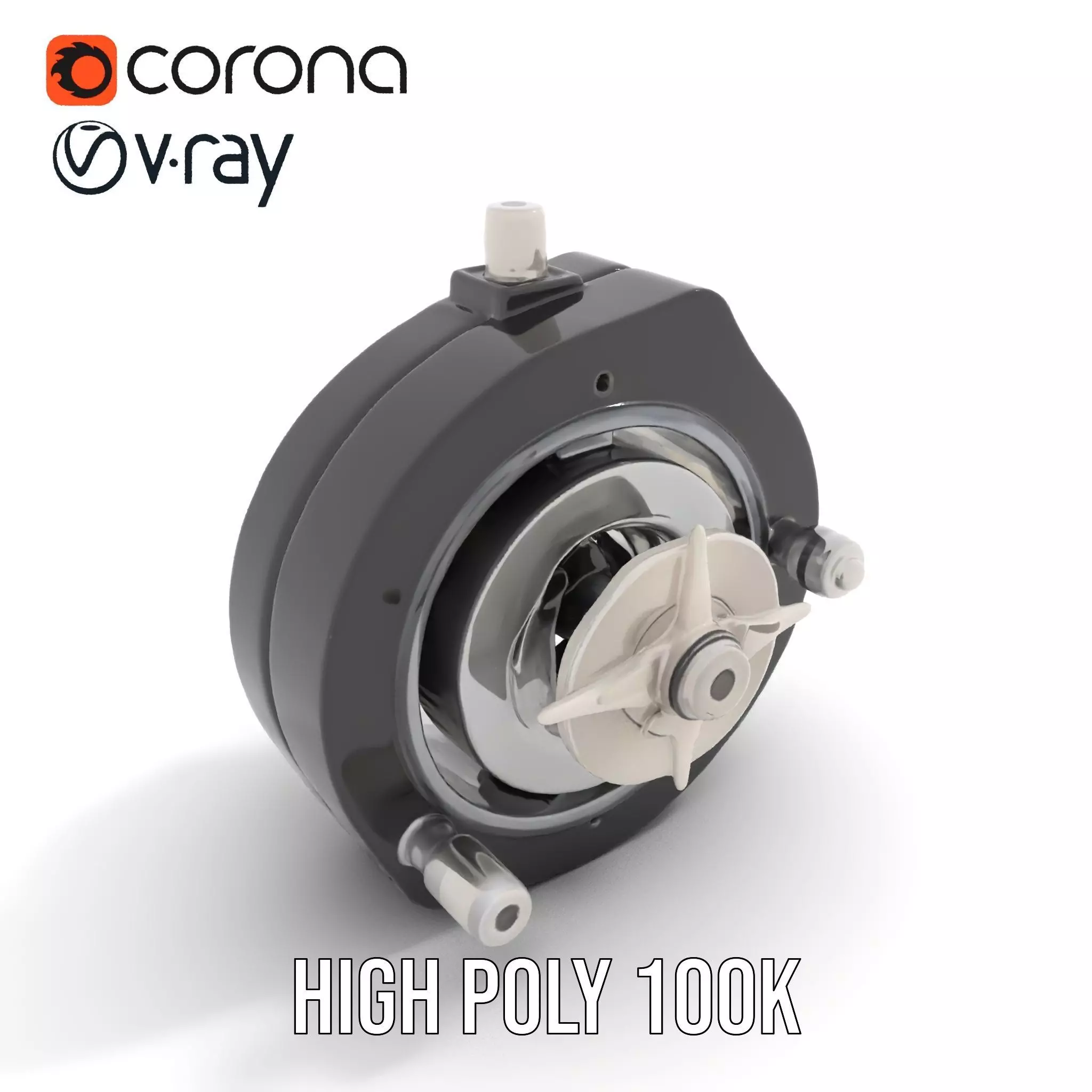 Industrial Valve Component model pack Low-poly 3D model_26