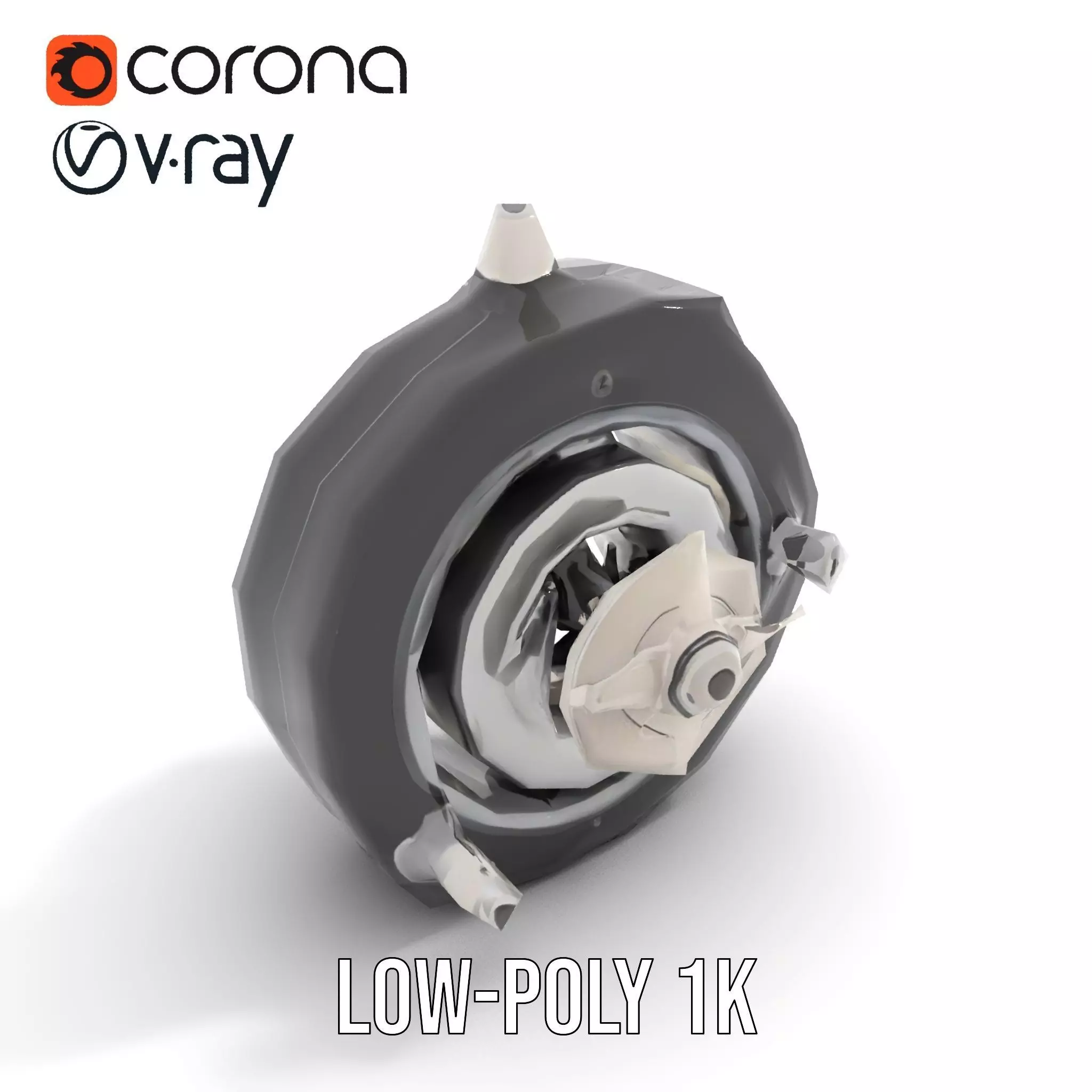 Industrial Valve Component model pack Low-poly 3D model_7