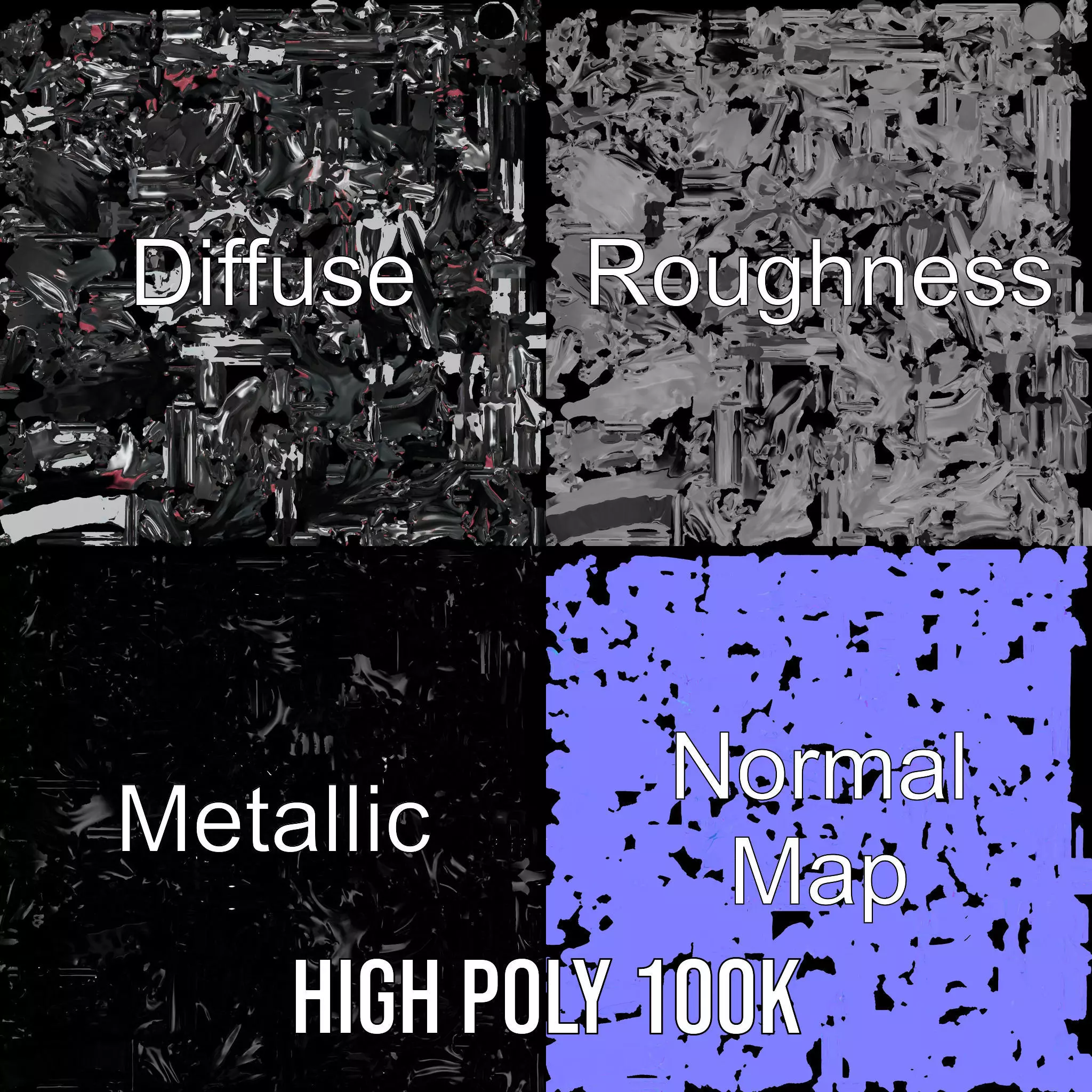 Futuristic White Helmet Model Pack with Advanced Design Low-poly 3D model_3