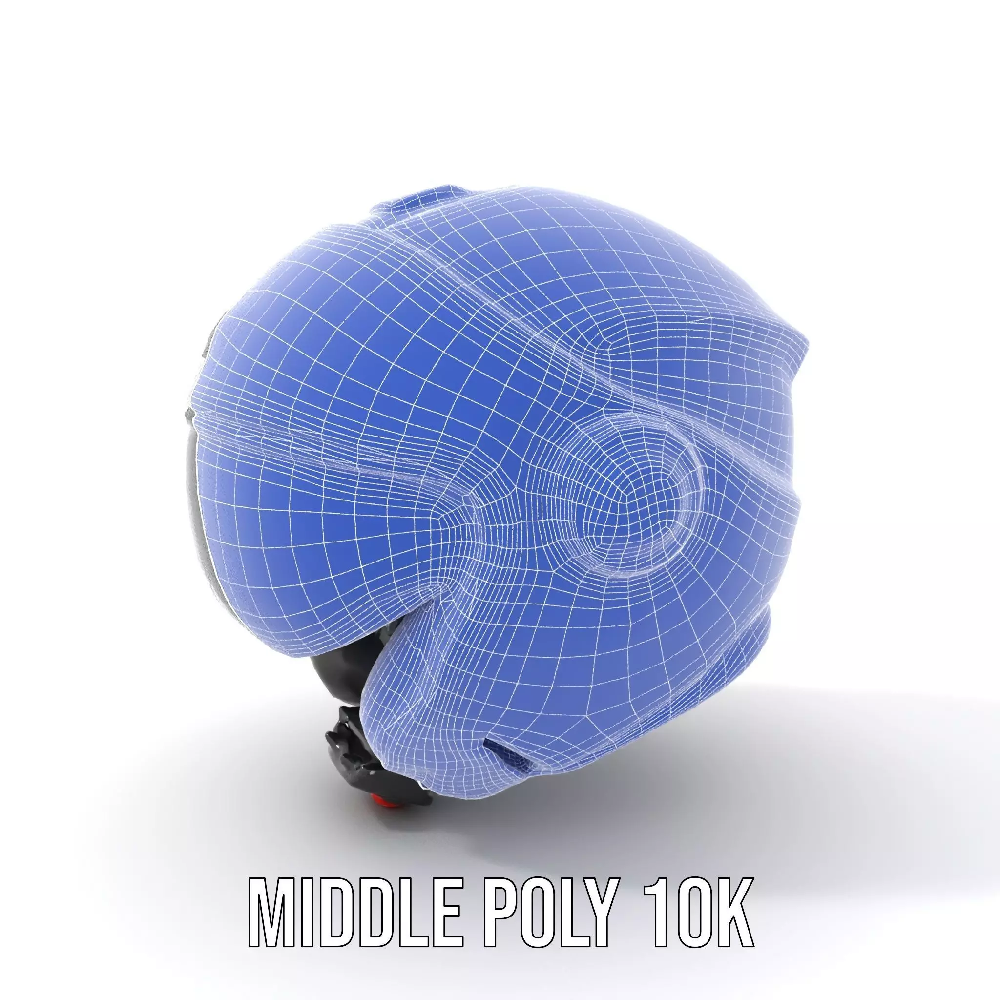Futuristic White Helmet Model Pack with Advanced Design Low-poly 3D model_10