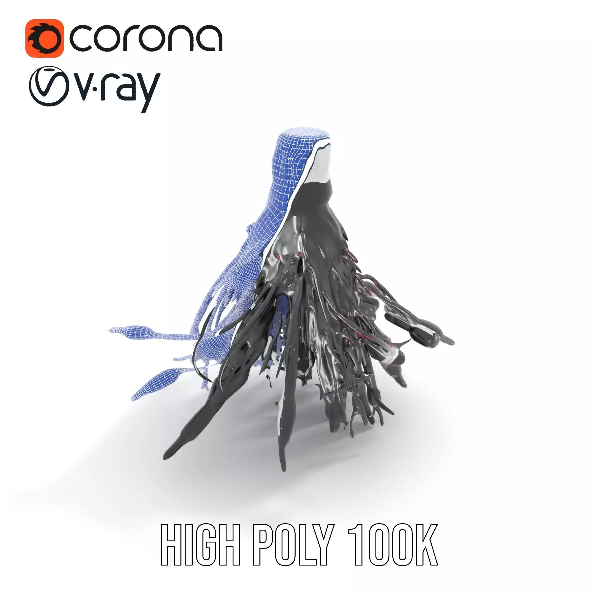 Futuristic White Helmet Model Pack with Advanced Design Low-poly 3D model_29