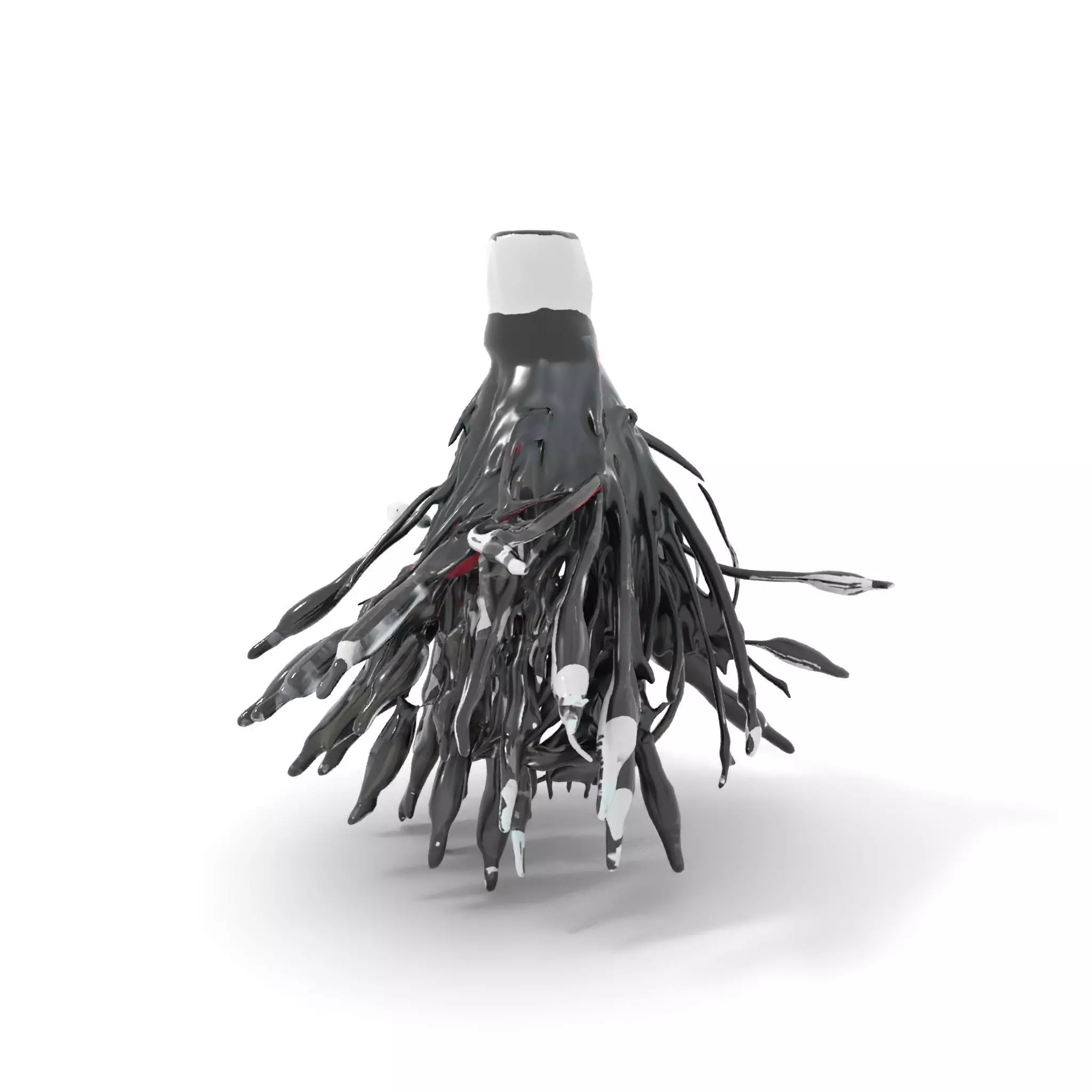 Futuristic White Helmet Model Pack with Advanced Design Low-poly 3D model_0