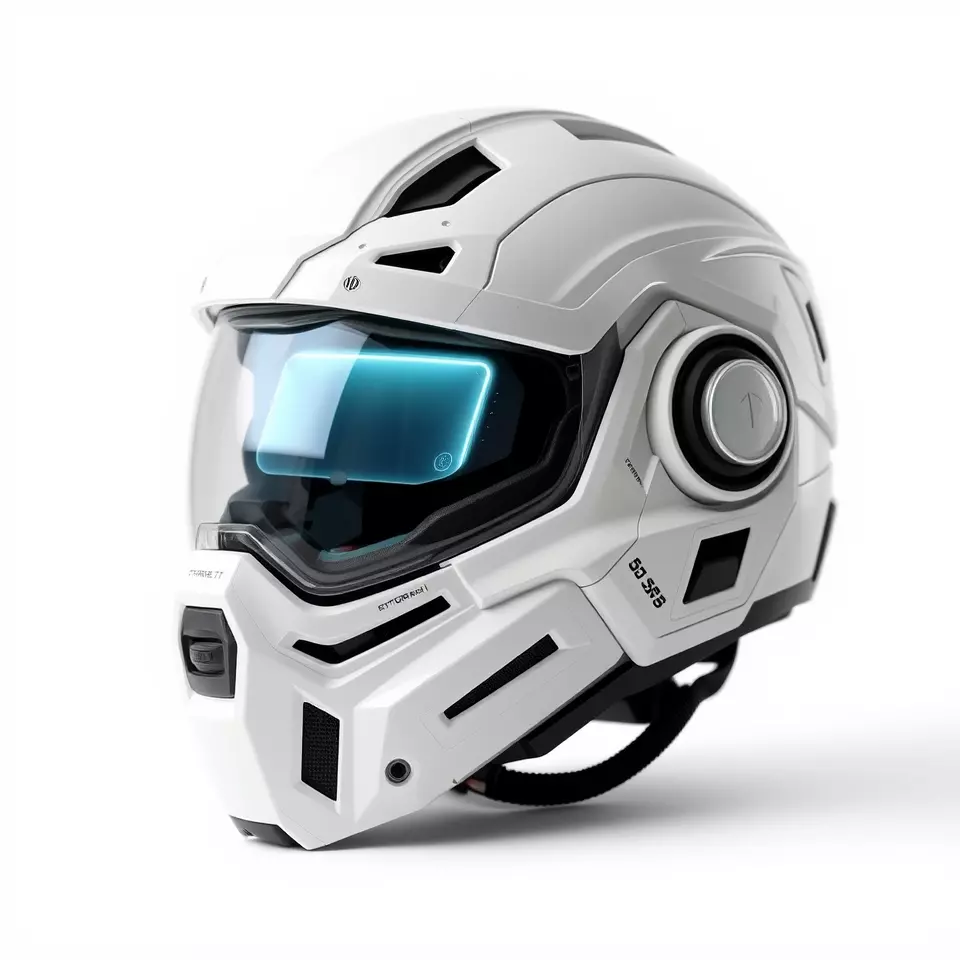 Futuristic SciFi Helmet Model Pack with High Detail Low-poly 3D model_2