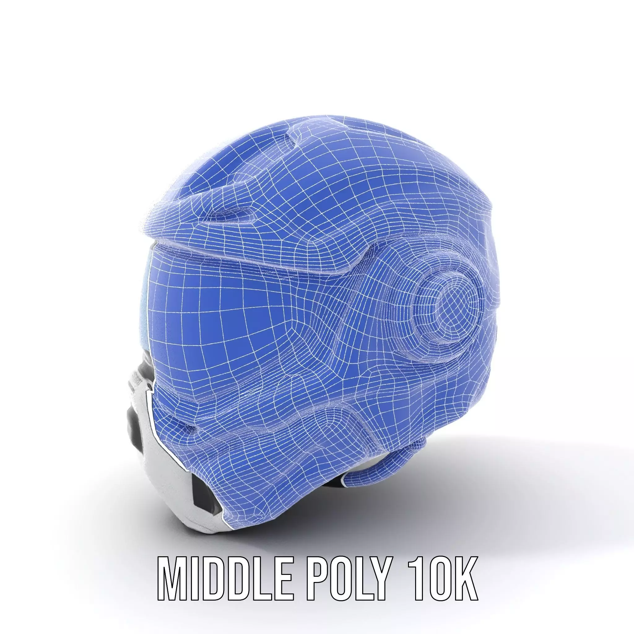 Futuristic SciFi Helmet Model Pack with High Detail Low-poly 3D model_16