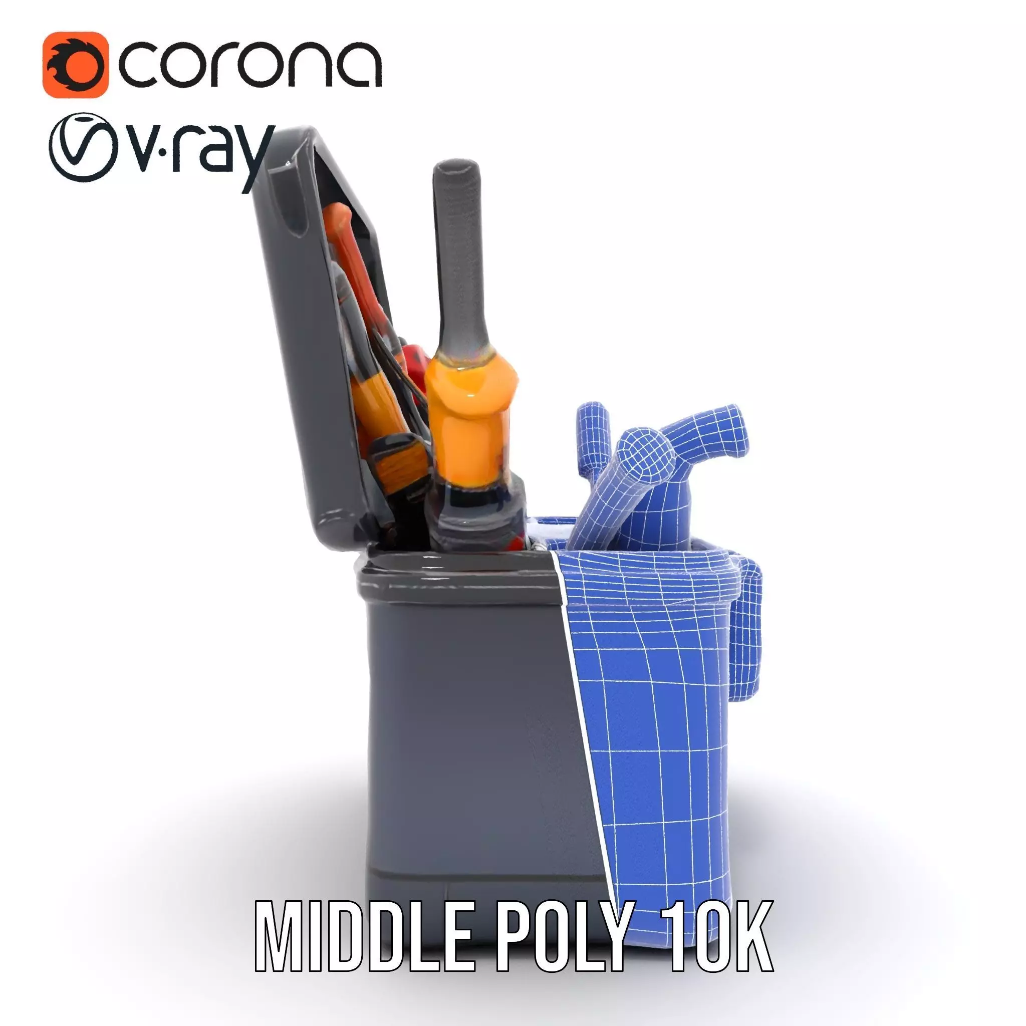 Comprehensive Toolset Model Pack for Production and Game Engines Low-poly 3D model_25
