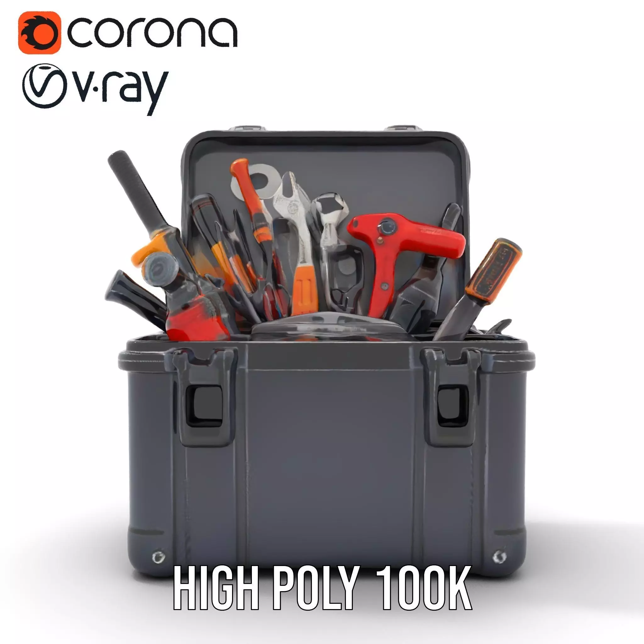 Comprehensive Toolset Model Pack for Production and Game Engines Low-poly 3D model_33