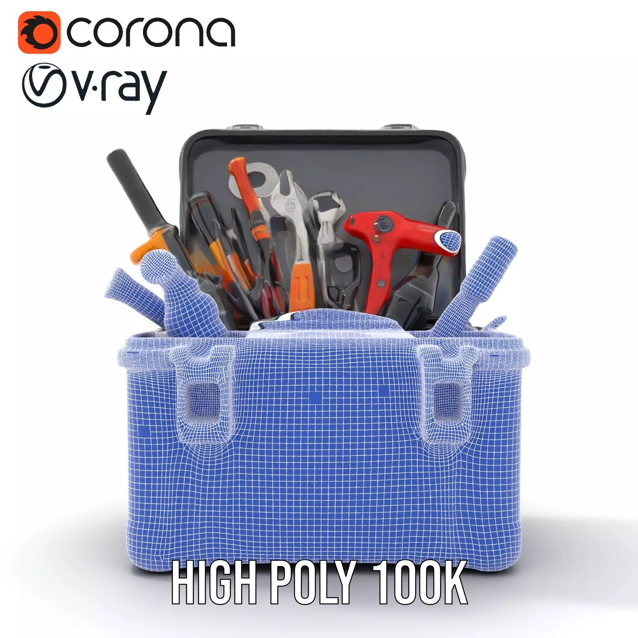 Comprehensive Toolset Model Pack for Production and Game Engines Low-poly 3D model_30