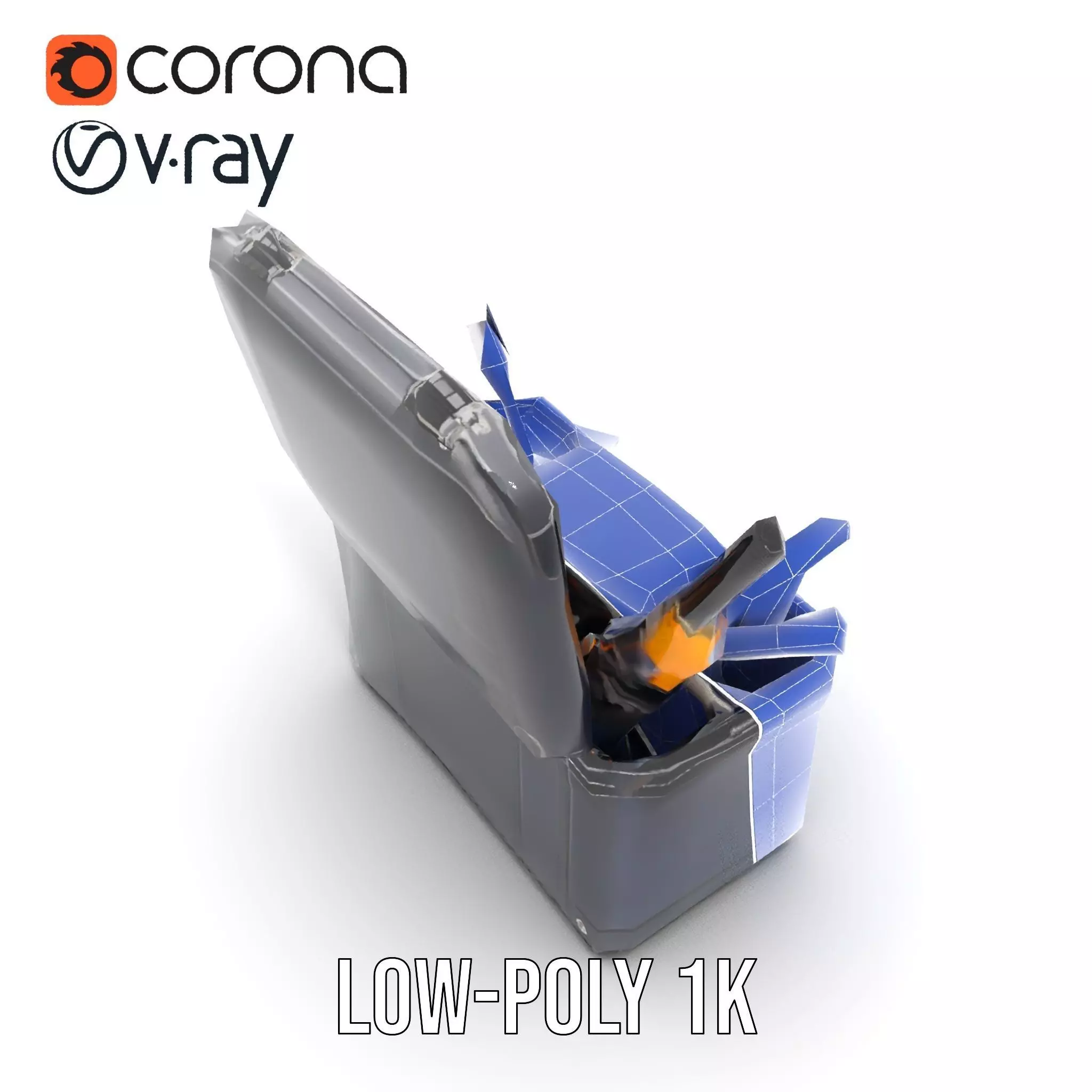 Comprehensive Toolset Model Pack for Production and Game Engines Low-poly 3D model_23