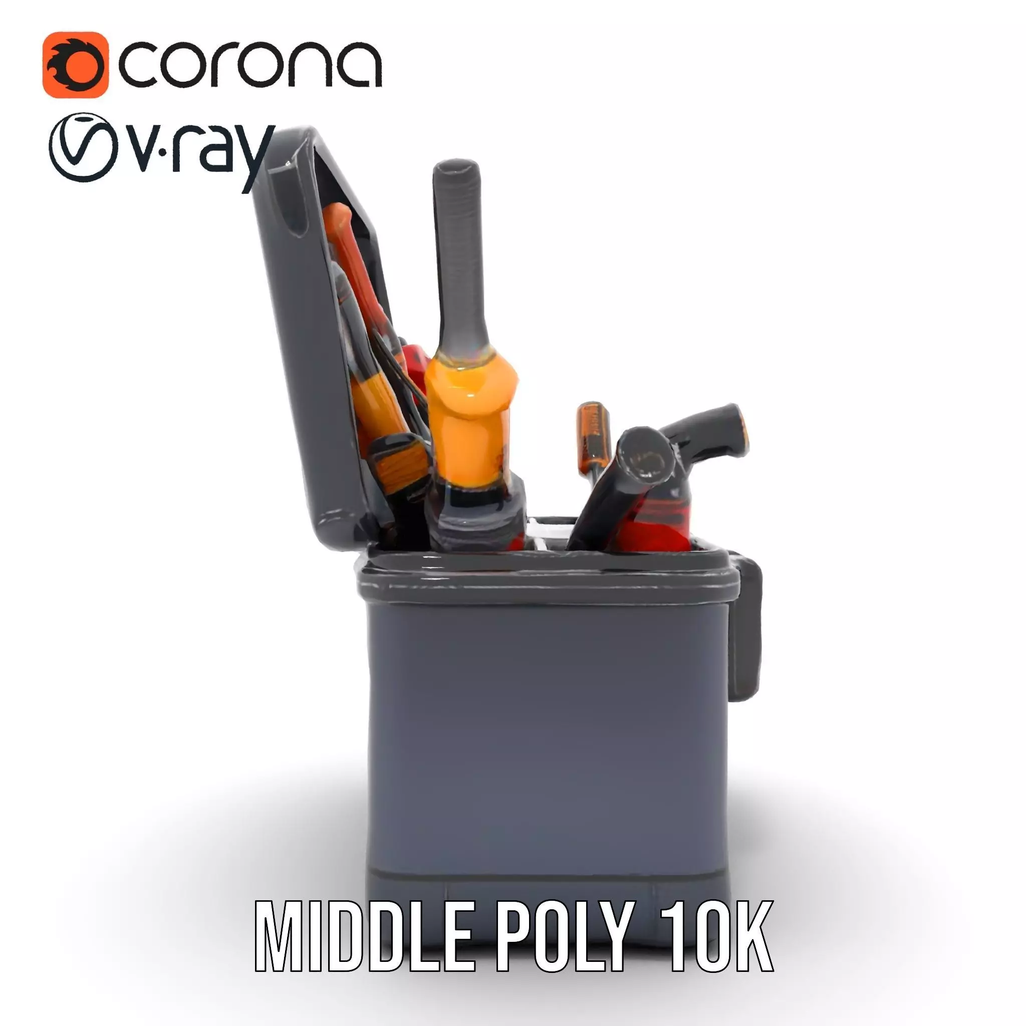 Comprehensive Toolset Model Pack for Production and Game Engines Low-poly 3D model_19