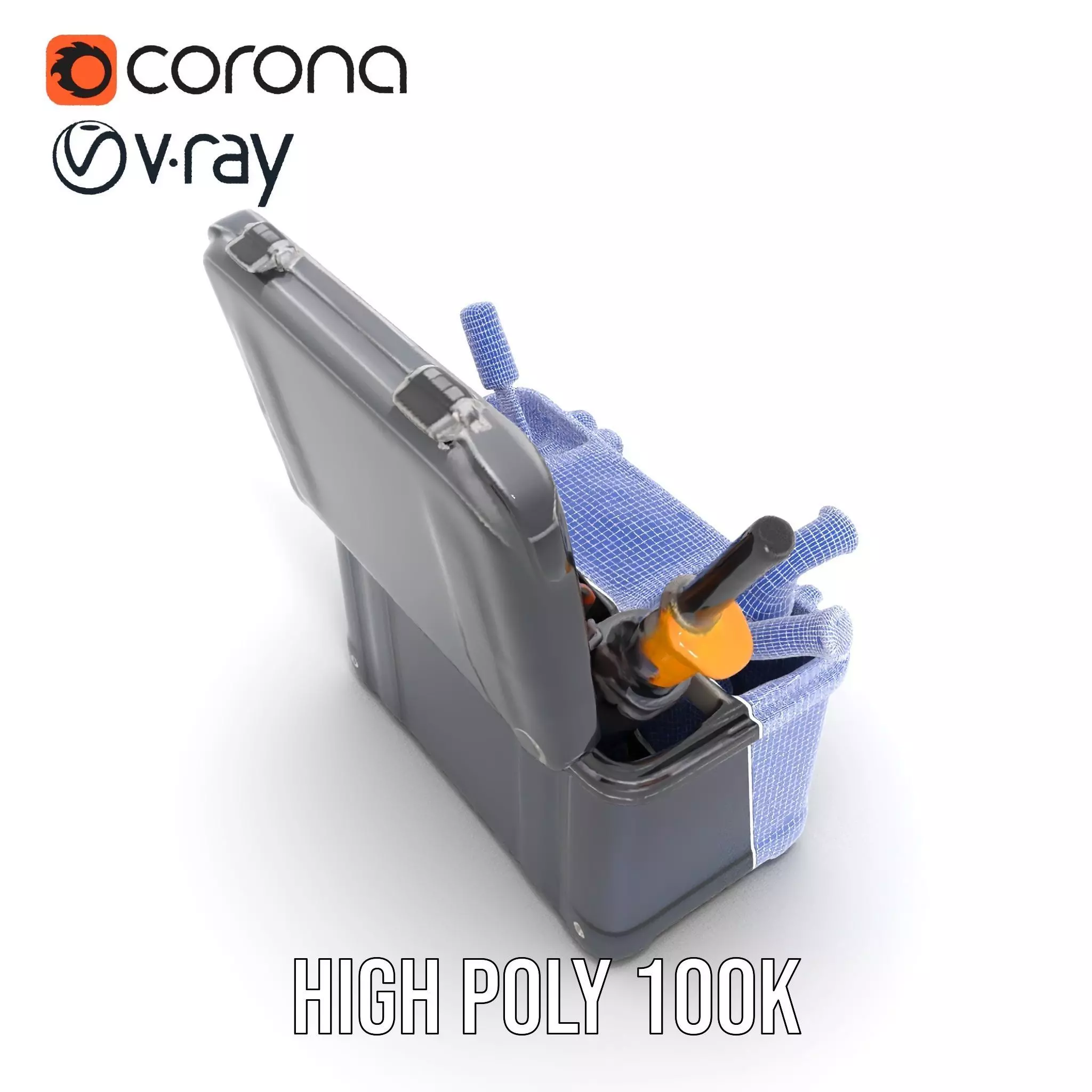 Comprehensive Toolset Model Pack for Production and Game Engines Low-poly 3D model_24