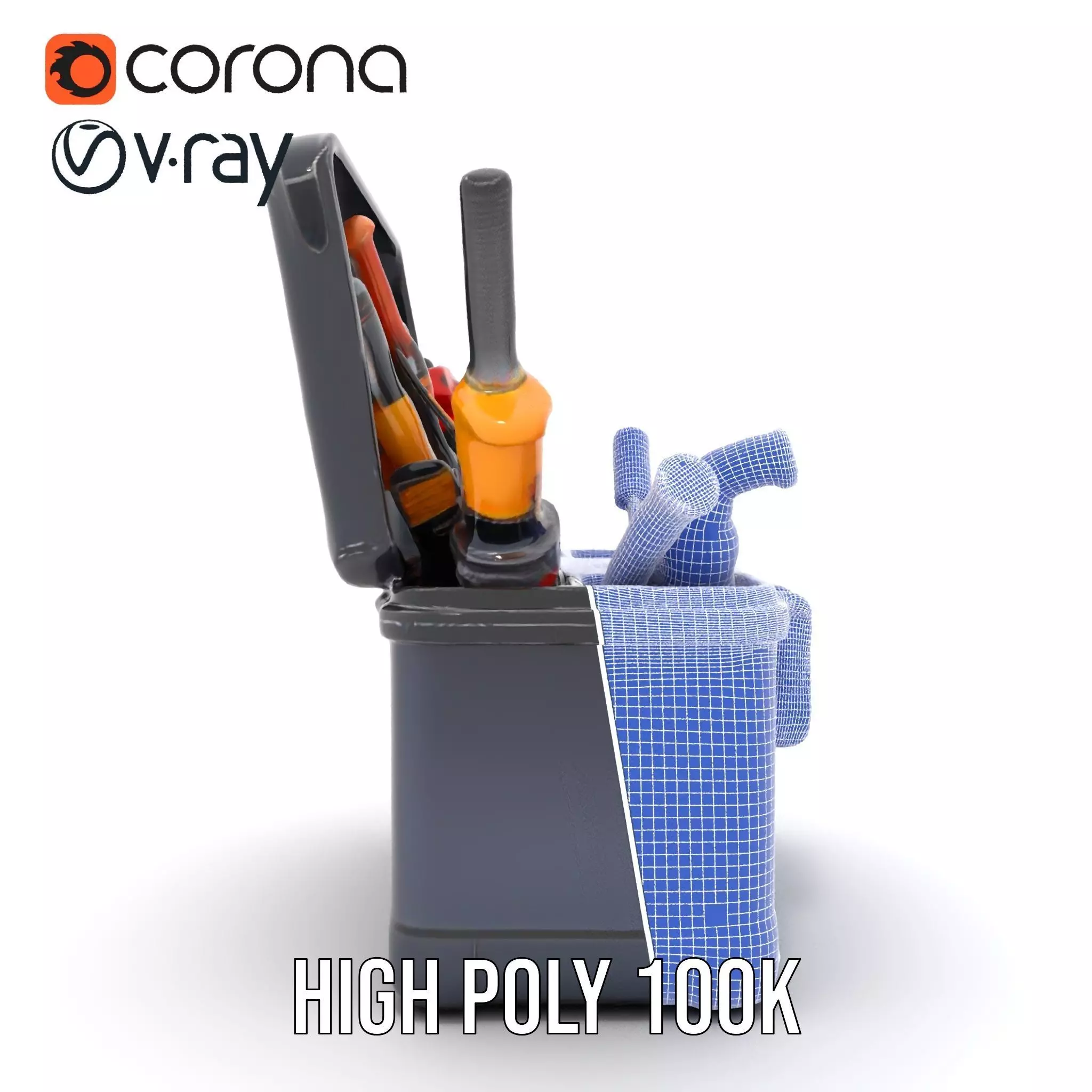 Comprehensive Toolset Model Pack for Production and Game Engines Low-poly 3D model_35