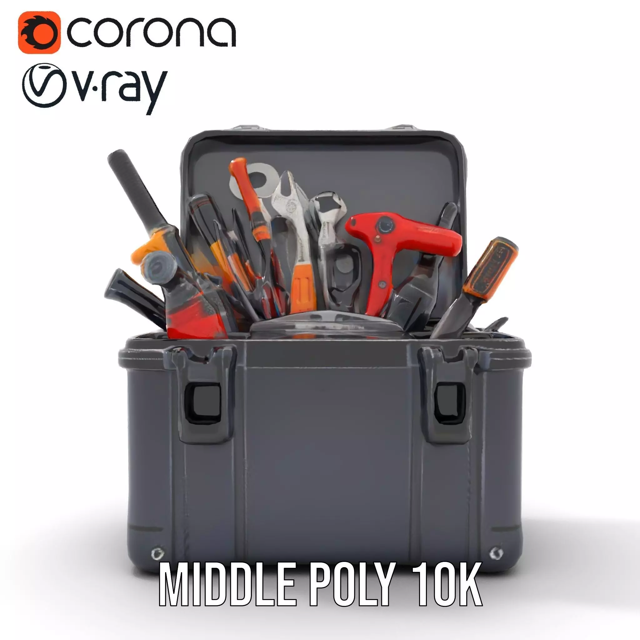 Comprehensive Toolset Model Pack for Production and Game Engines Low-poly 3D model_14