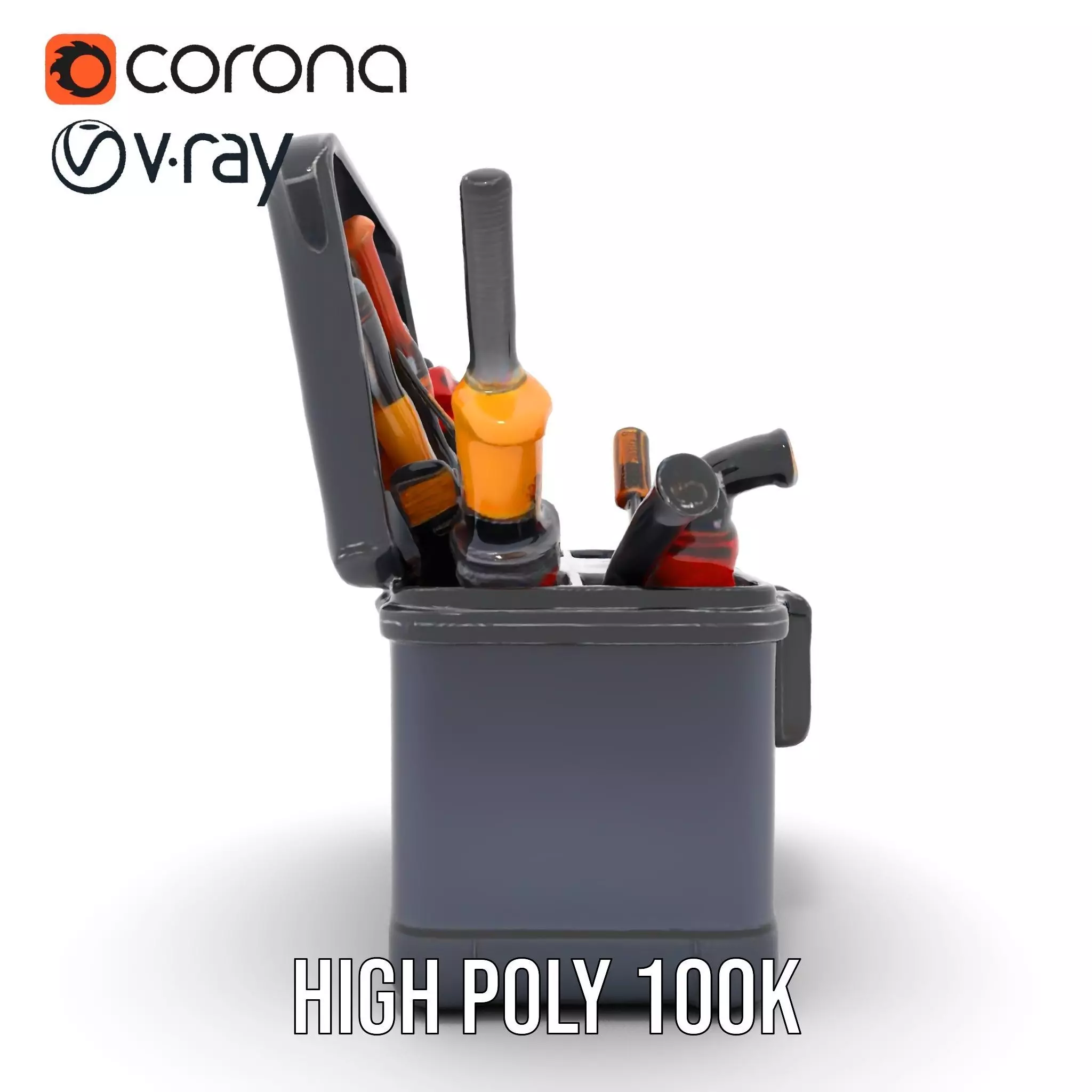 Comprehensive Toolset Model Pack for Production and Game Engines Low-poly 3D model_34