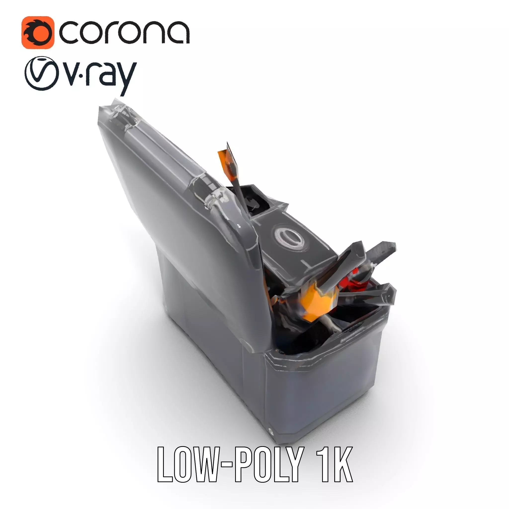 Comprehensive Toolset Model Pack for Production and Game Engines Low-poly 3D model_15