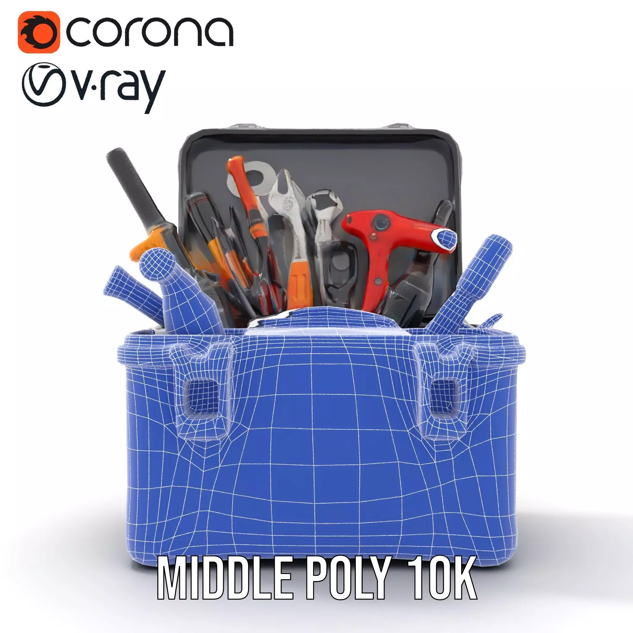 Comprehensive Toolset Model Pack for Production and Game Engines Low-poly 3D model_22