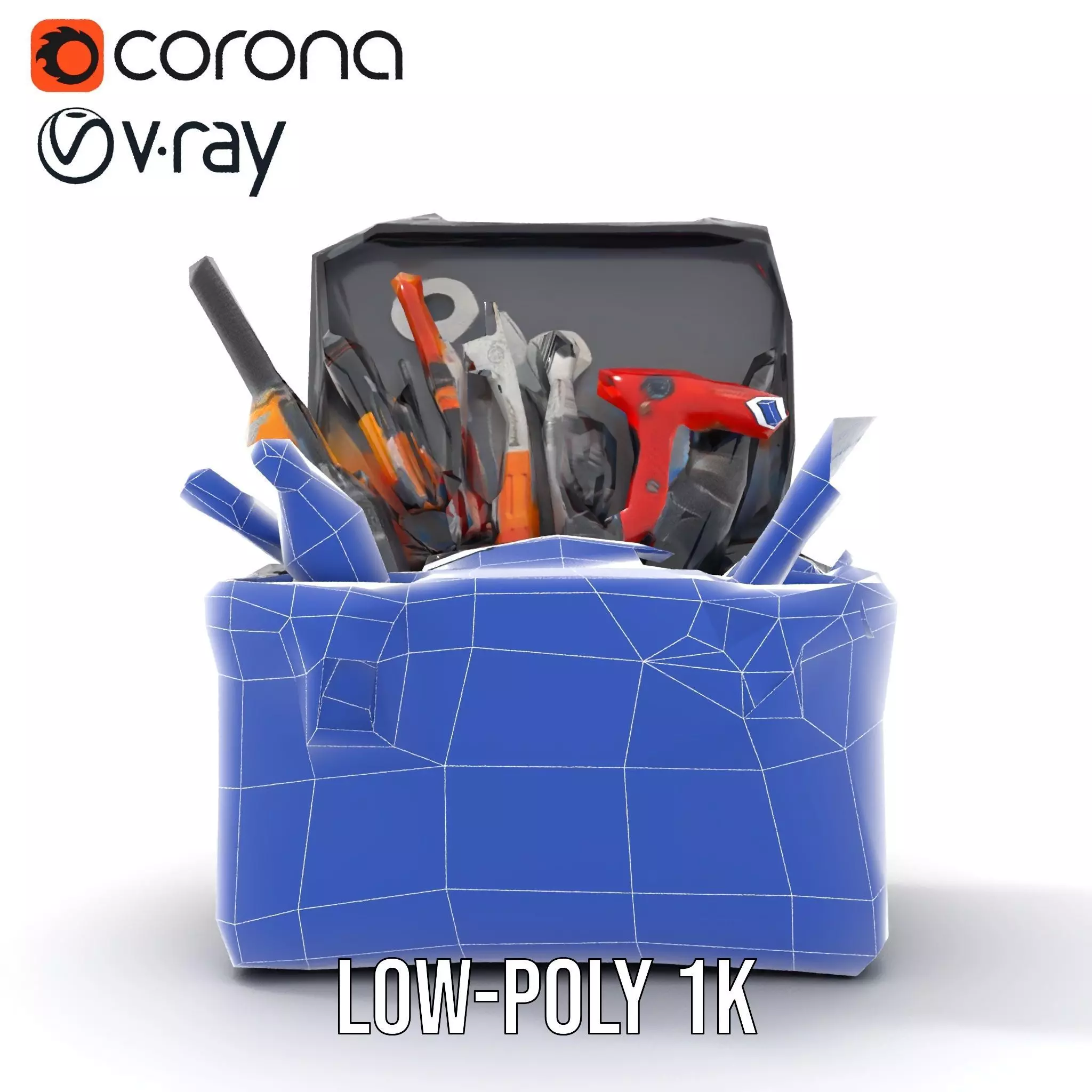 Comprehensive Toolset Model Pack for Production and Game Engines Low-poly 3D model_26