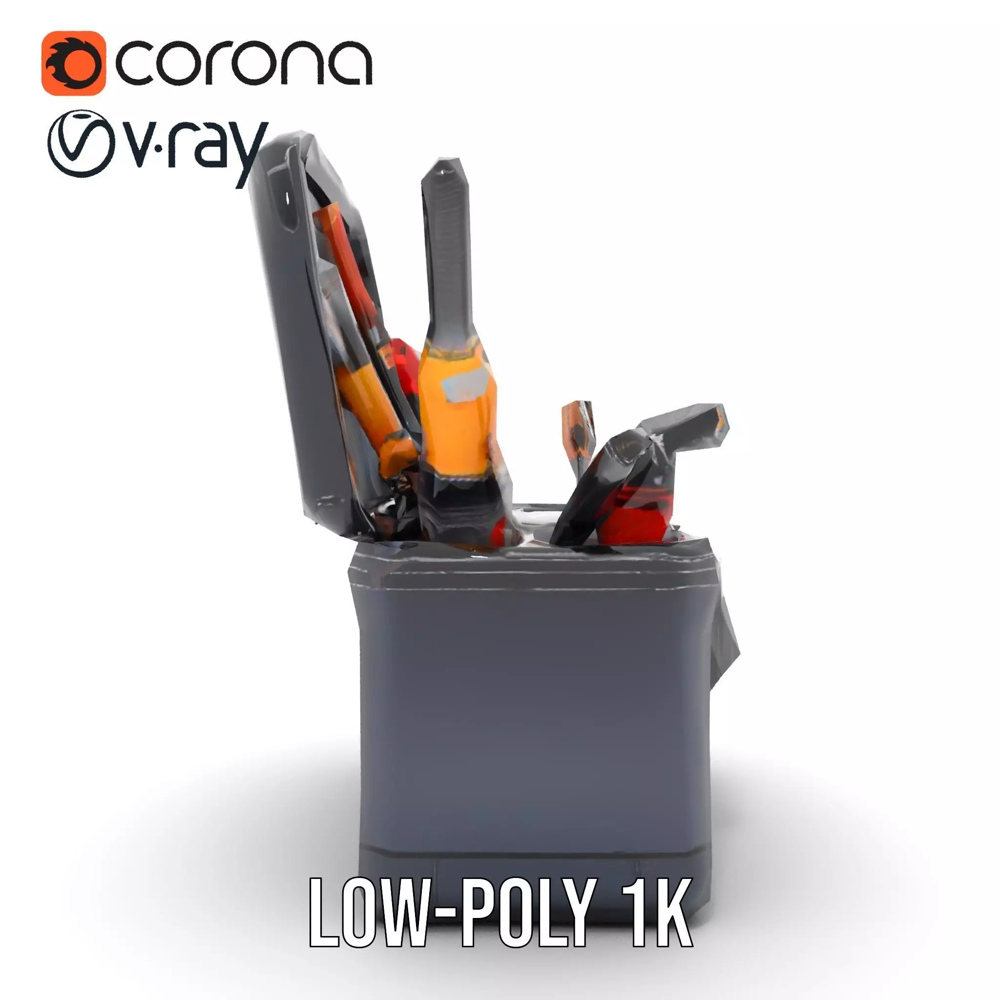 Comprehensive Toolset Model Pack for Production and Game Engines Low-poly 3D model_12