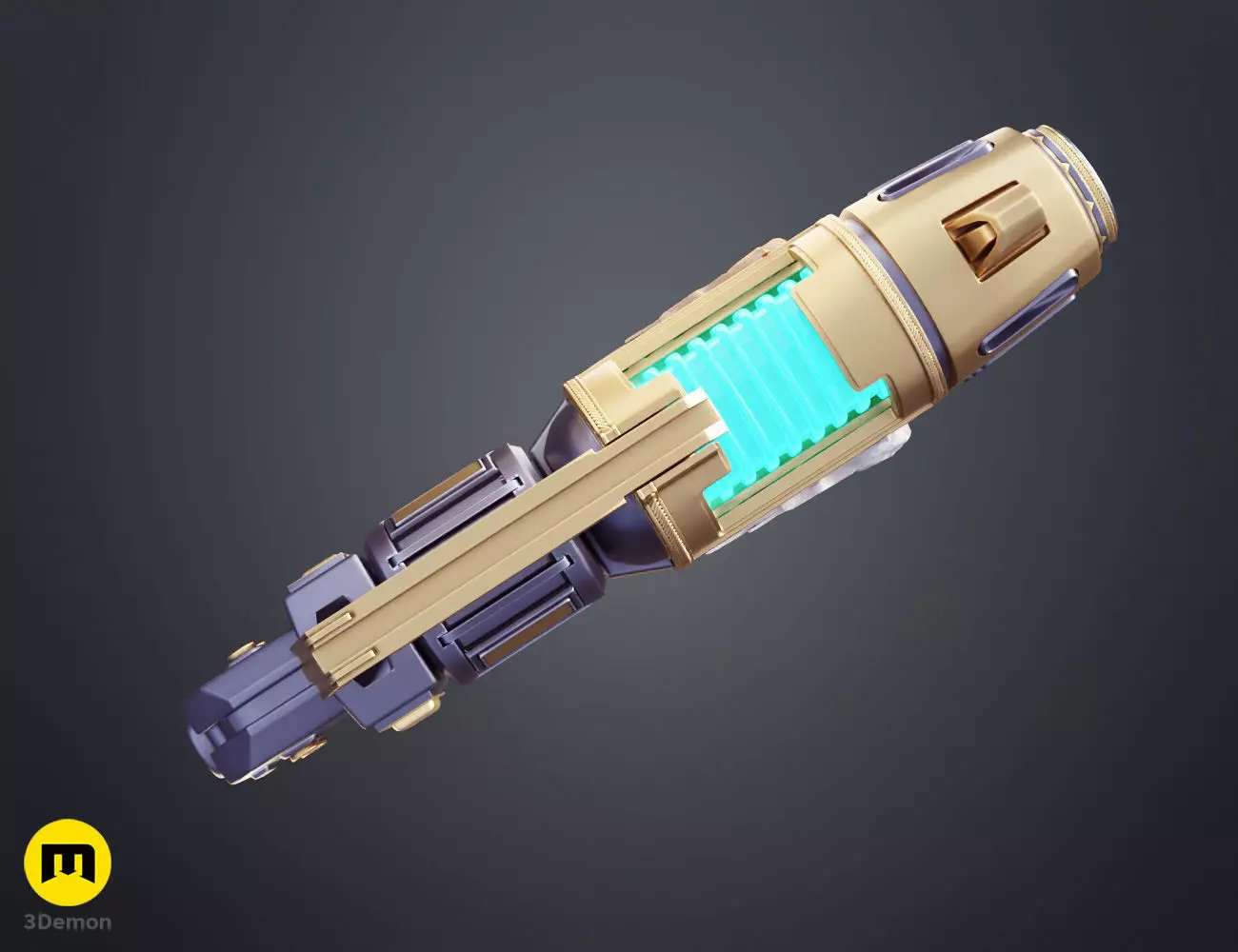 Dark Angels Plasma Pistol 3D print model_6