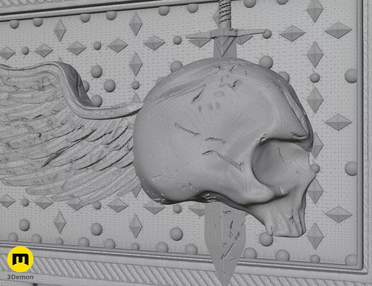 Dark Angels Plasma Pistol 3D print model_14