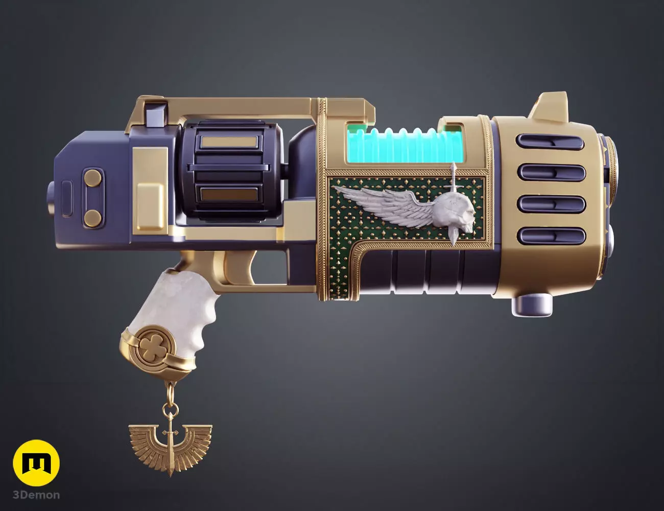 Dark Angels Plasma Pistol 3D print model_2