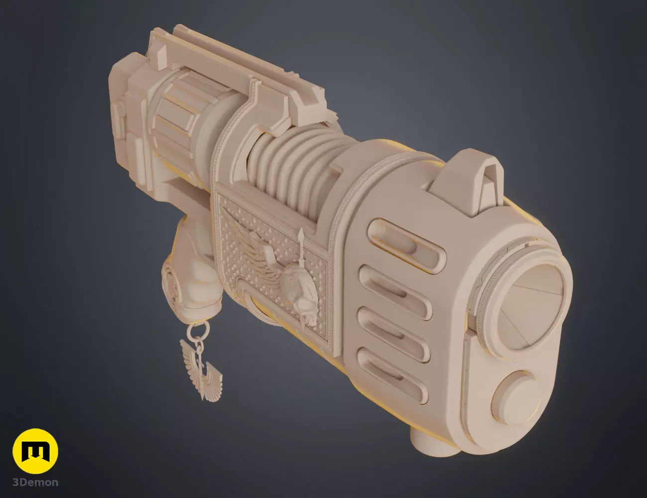 Dark Angels Plasma Pistol 3D print model_10