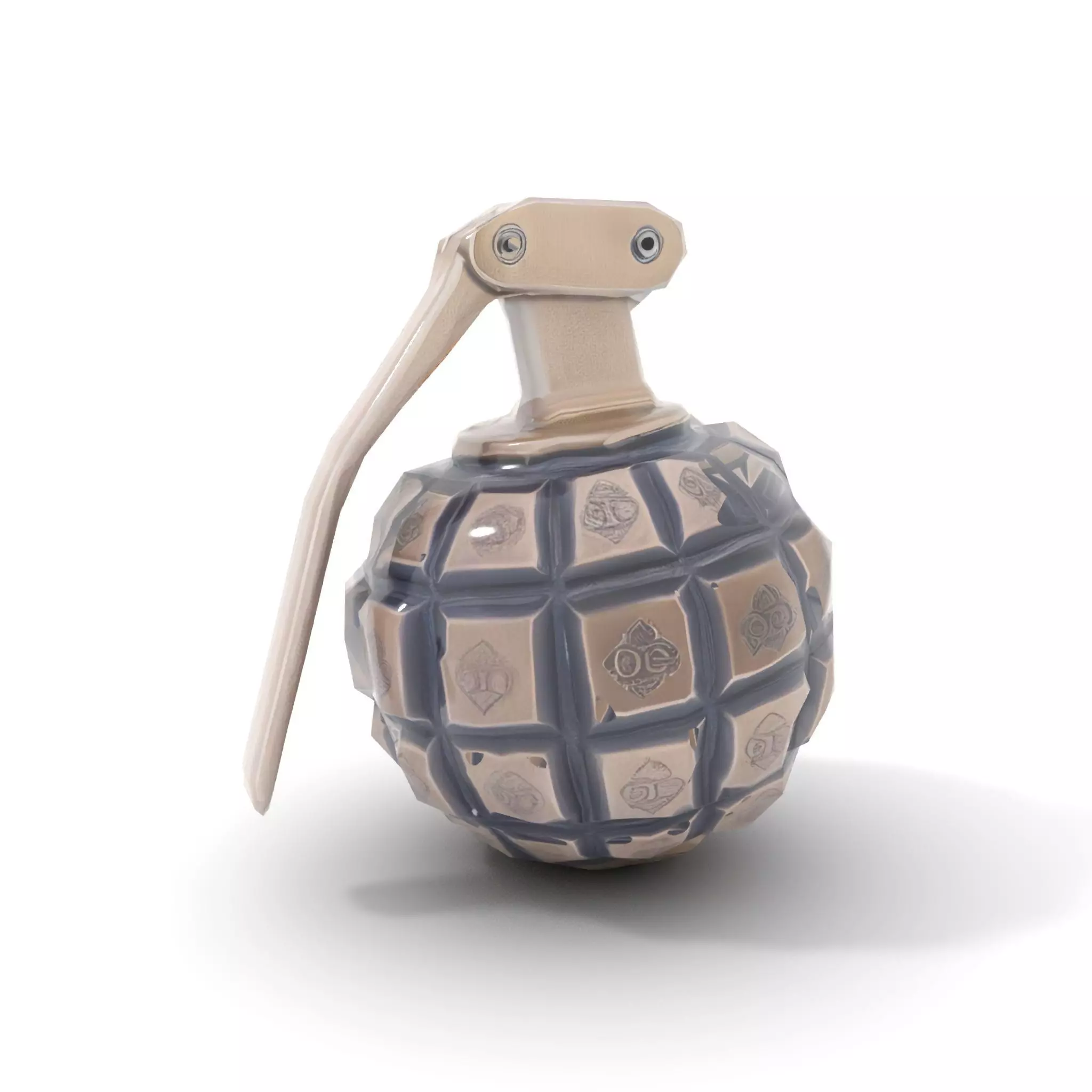 Grenade Model Pack  Detailed Modular Design Low-poly 3D model_19