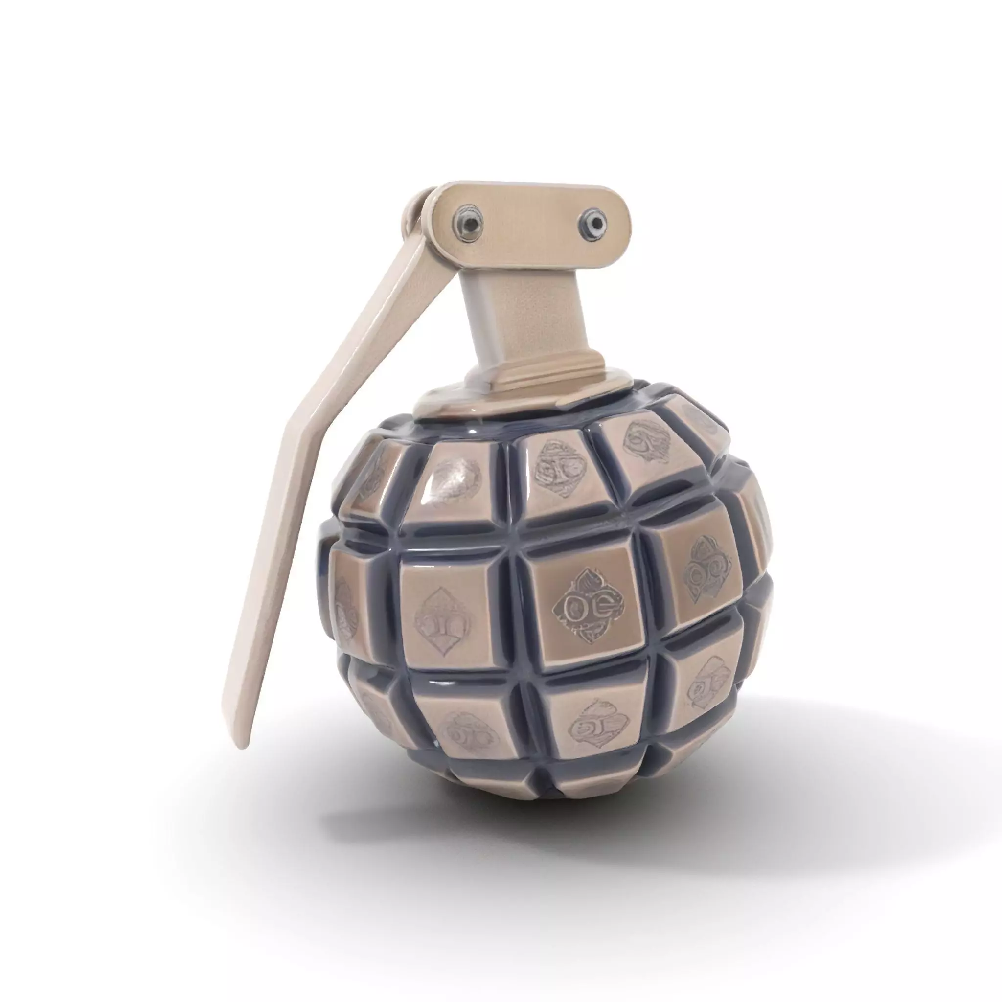 Grenade Model Pack  Detailed Modular Design Low-poly 3D model_0