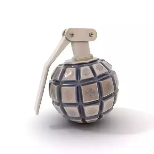 Grenade Model Pack  Detailed Modular Design Low-poly 3D model